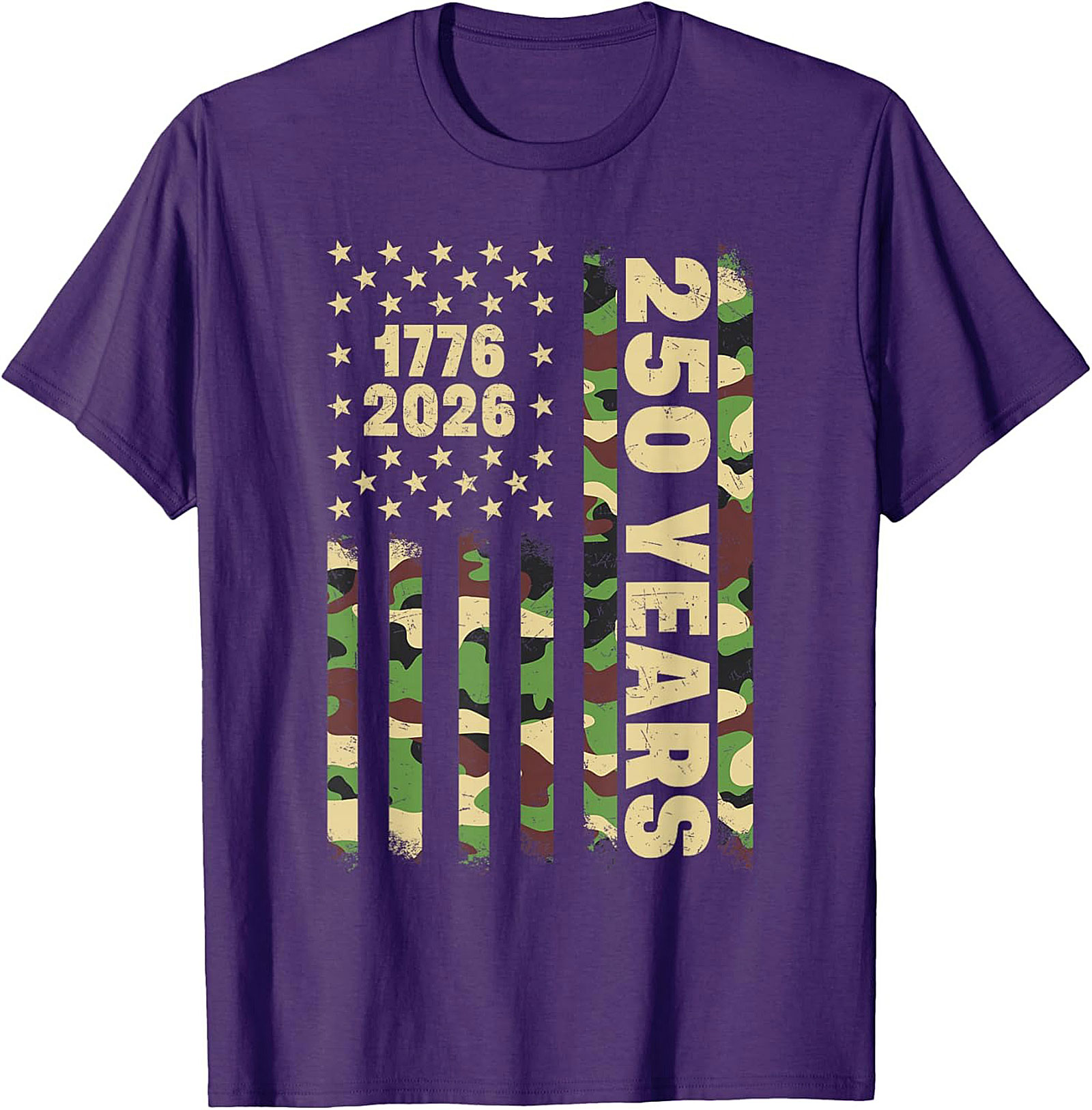 1776-2026 American Flag 250 Years Patriotic T-Shirt | USA Tee