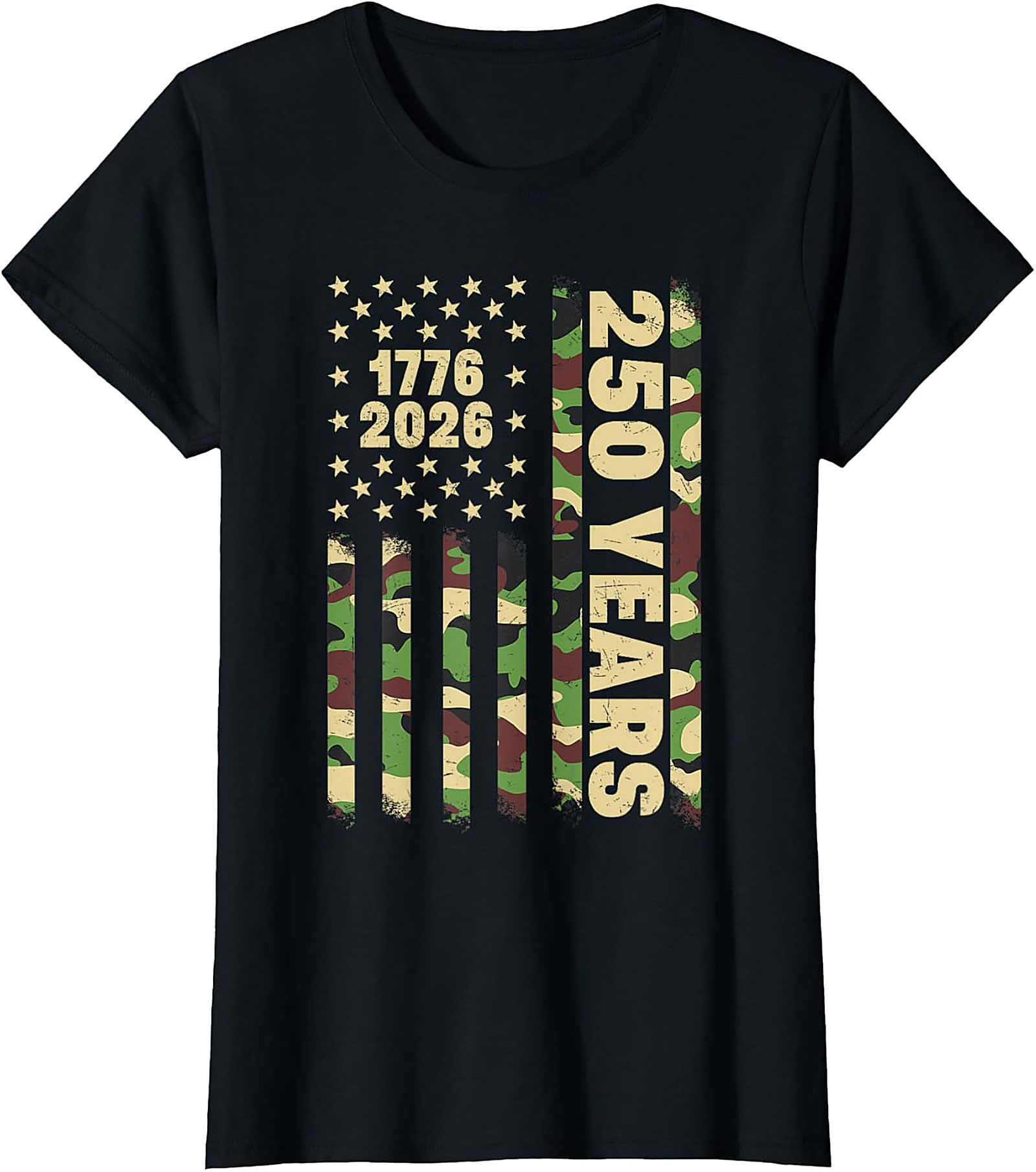 1776-2026 American Flag 250 Years Patriotic T-Shirt | USA Tee