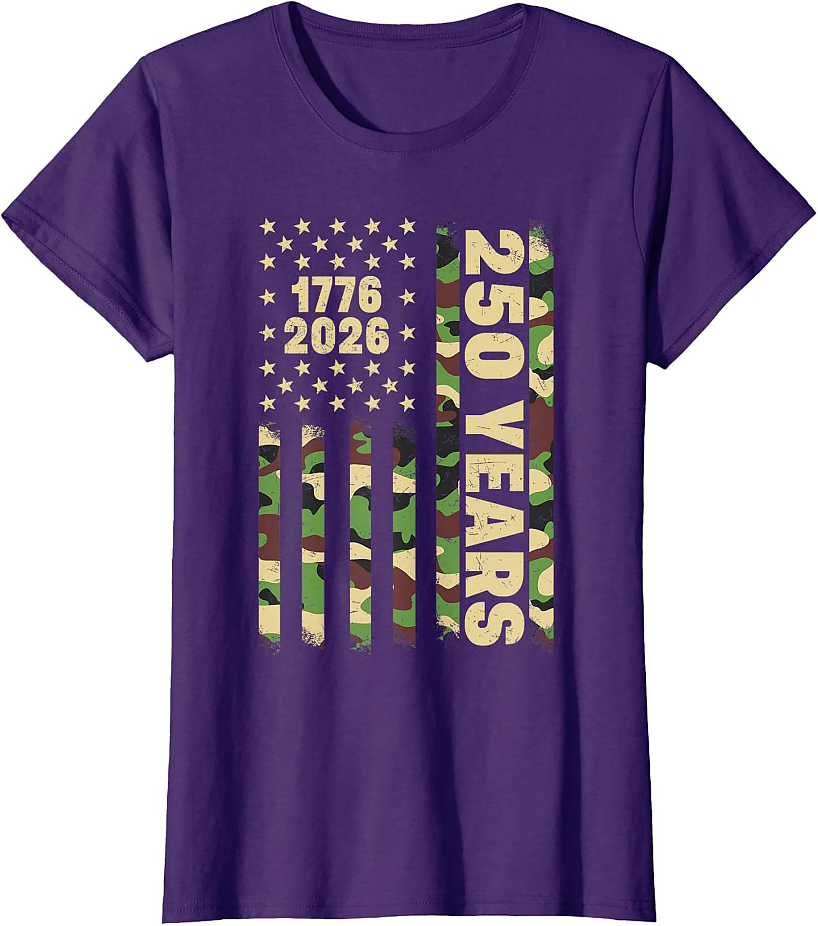 1776-2026 American Flag 250 Years Patriotic T-Shirt | USA Tee