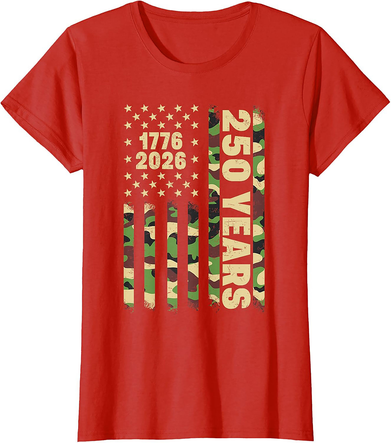 1776-2026 American Flag 250 Years Patriotic T-Shirt | USA Tee