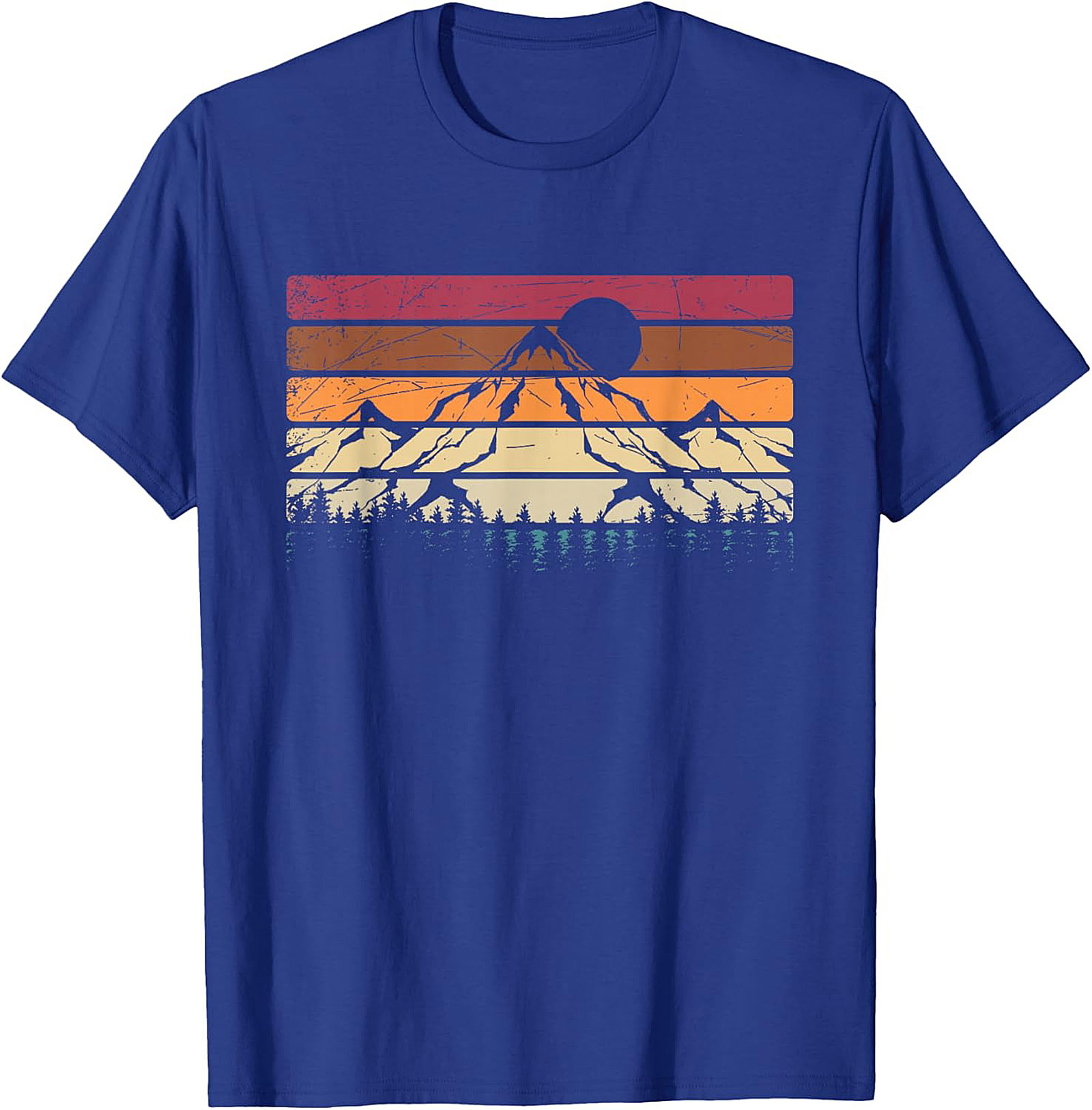 Vintage Retro Mountain Sunrise Graphic Tee