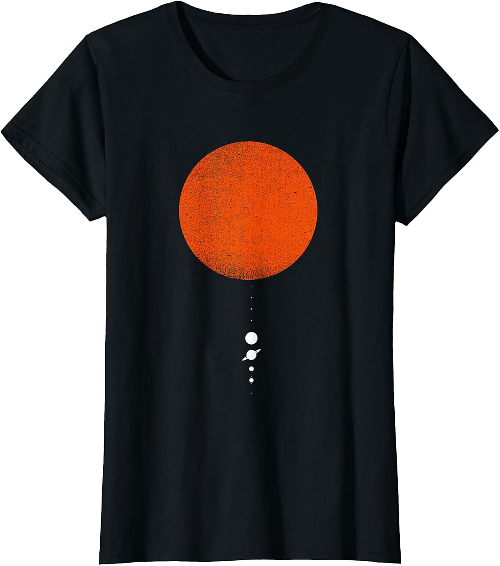 Minimalist Solar System Vintage Space T-Shirt