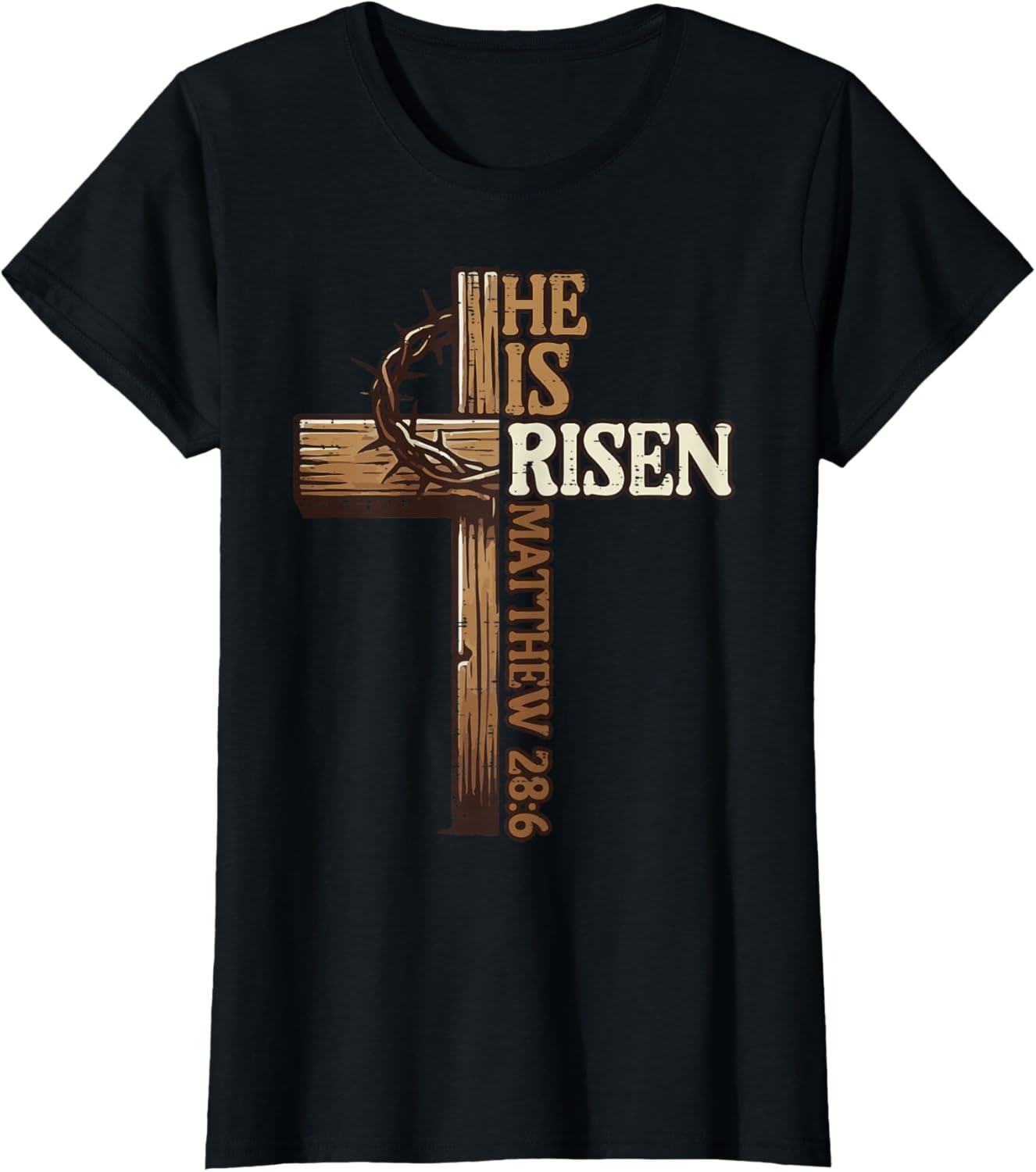 He Is Risen Matthew 28:6 Christian T-Shirt