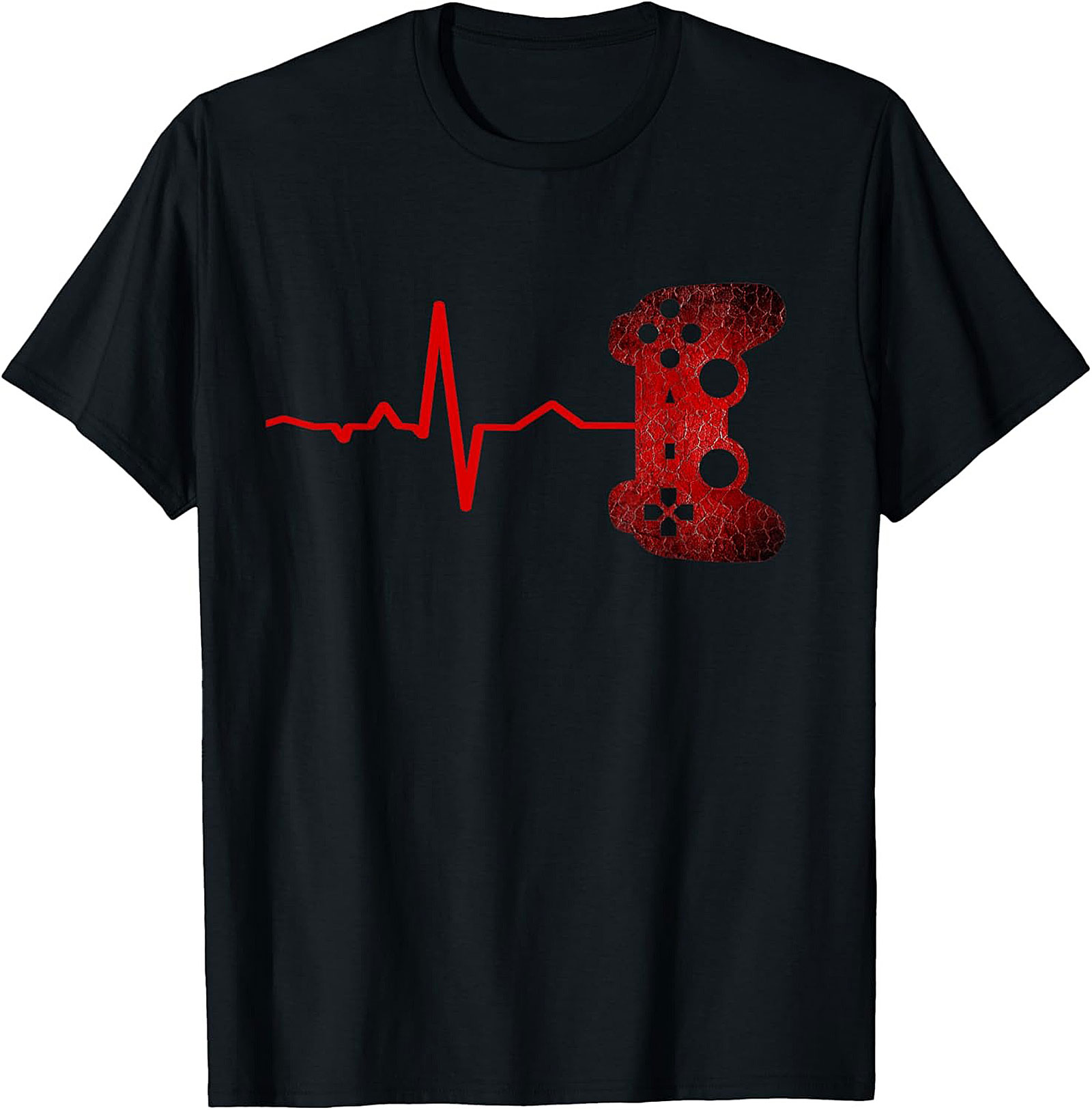 Gamer Heartbeat T-shirt β Video Game Lifeline Graphic Tee