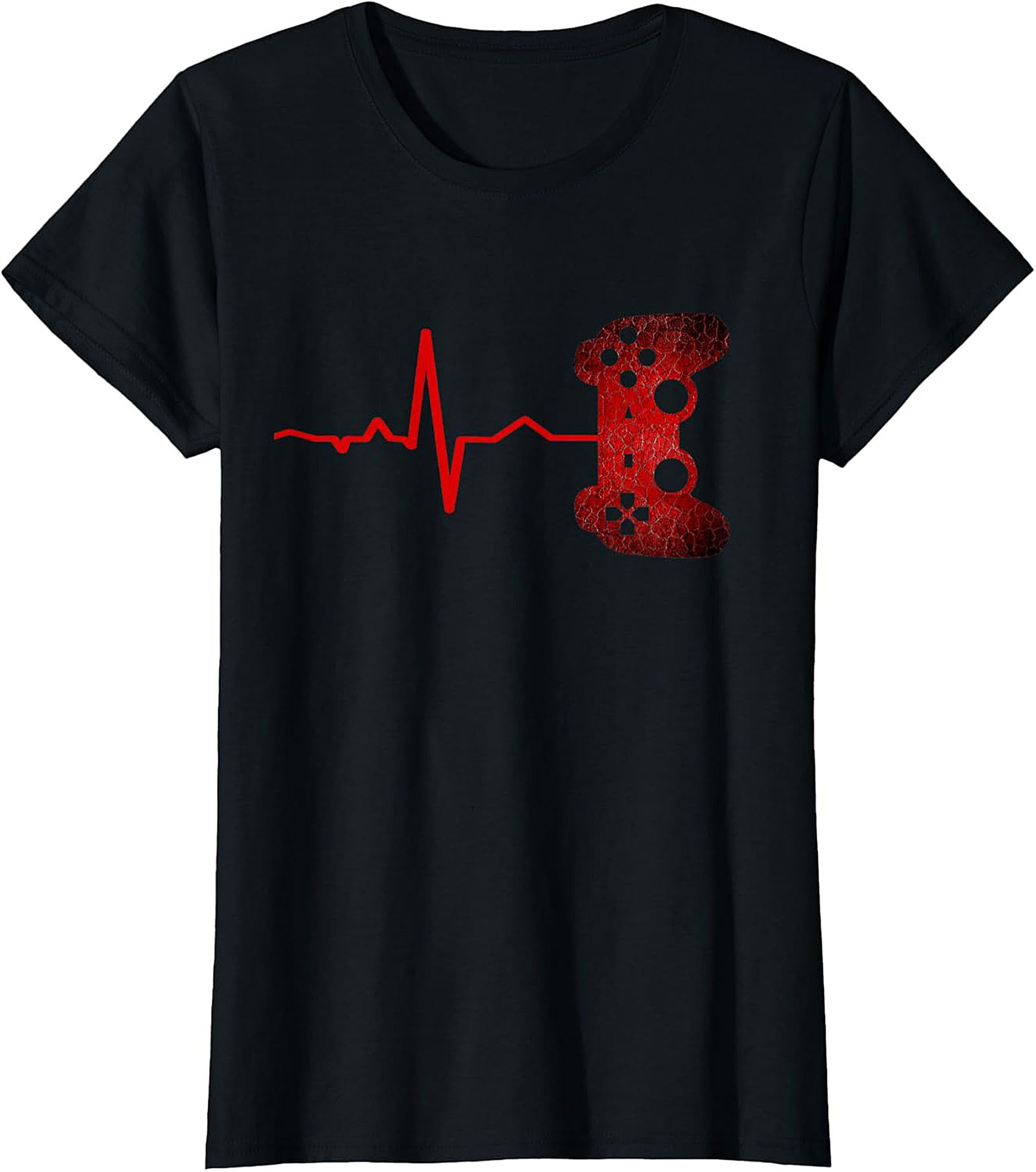 Gamer Heartbeat T-shirt – Video Game Lifeline Graphic Tee
