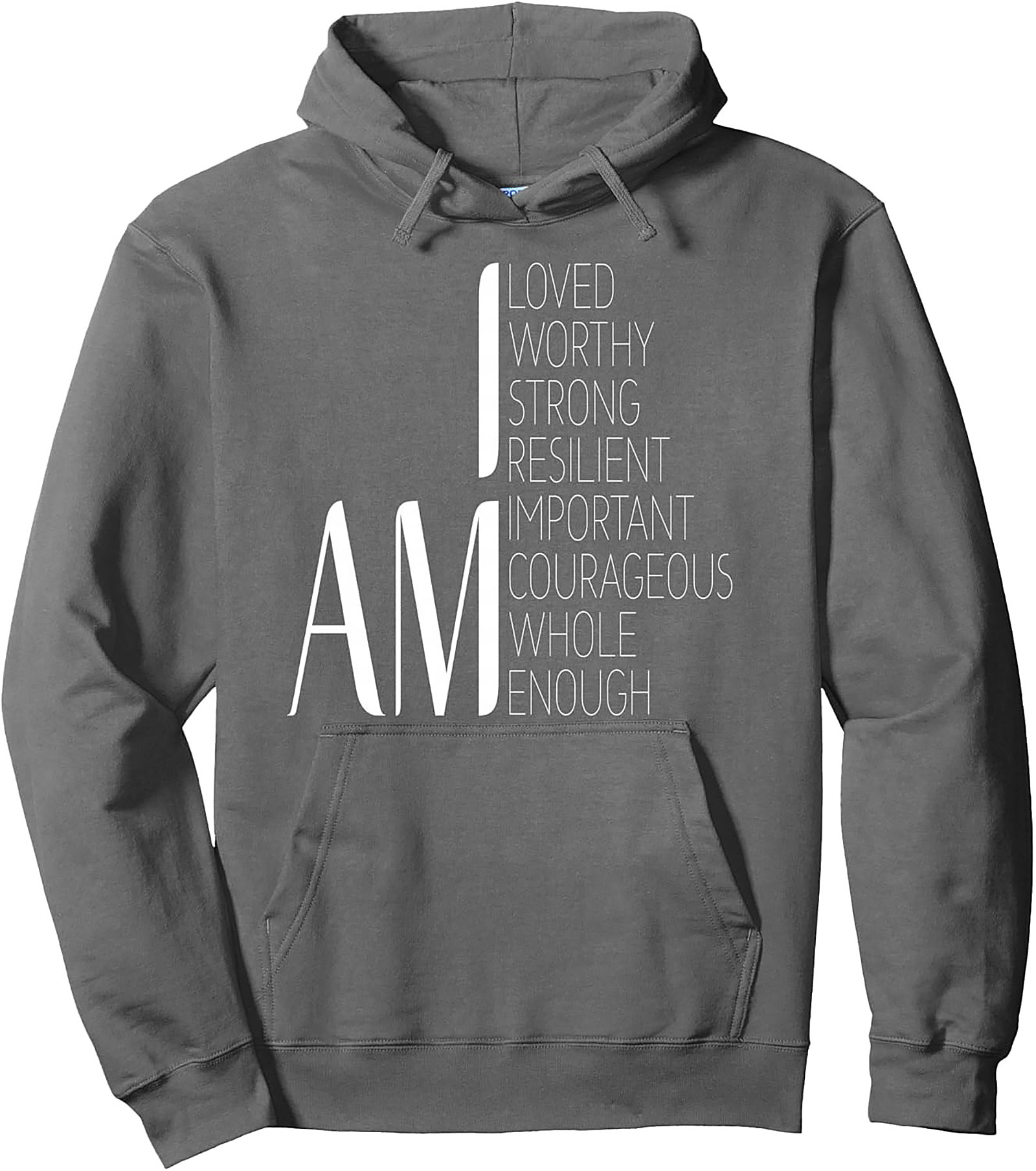  I Am Positive Affirmations Hoodie Self-Love Graphic Pullover