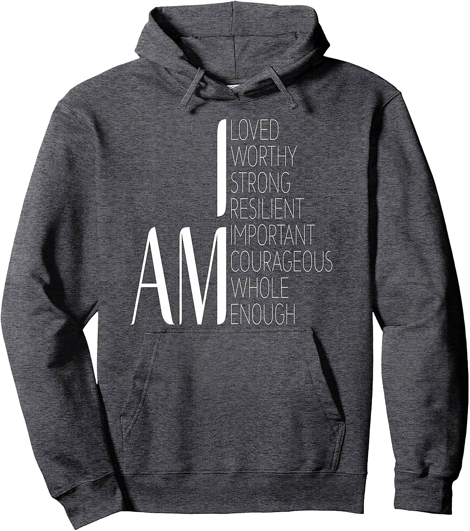  I Am Positive Affirmations Hoodie Self-Love Graphic Pullover