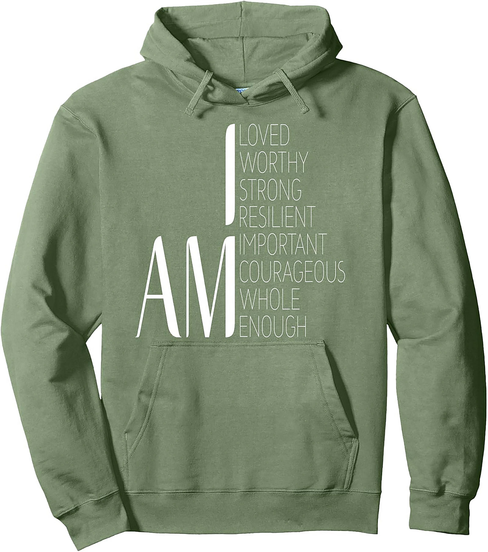  I Am Positive Affirmations Hoodie Self-Love Graphic Pullover