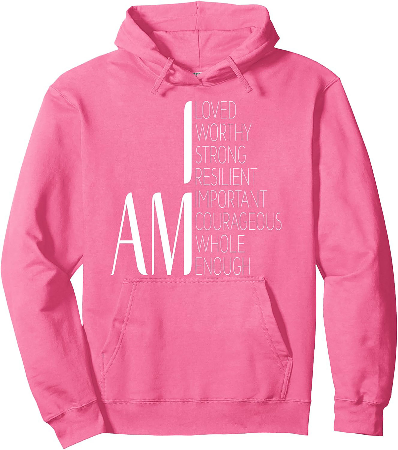  I Am Positive Affirmations Hoodie Self-Love Graphic Pullover