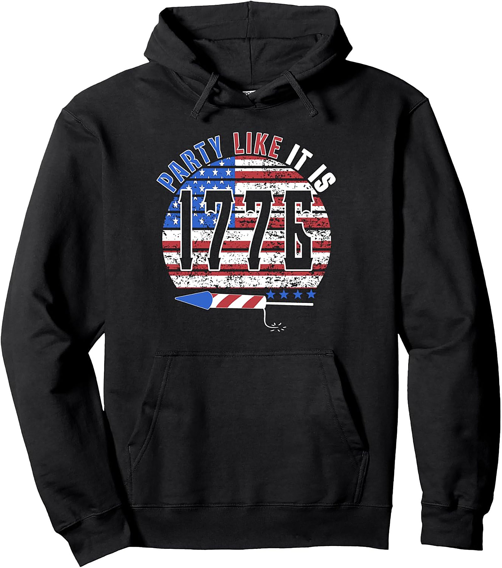 Party Like It Is 1776 Patriotic Hoodie | Unisex Graphic Pullover