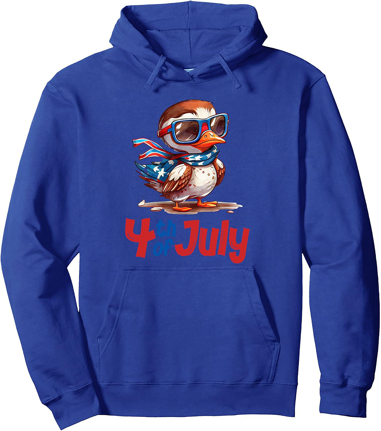Patriotic Duck 4th of July Hoodie | Cute Graphic Pullover