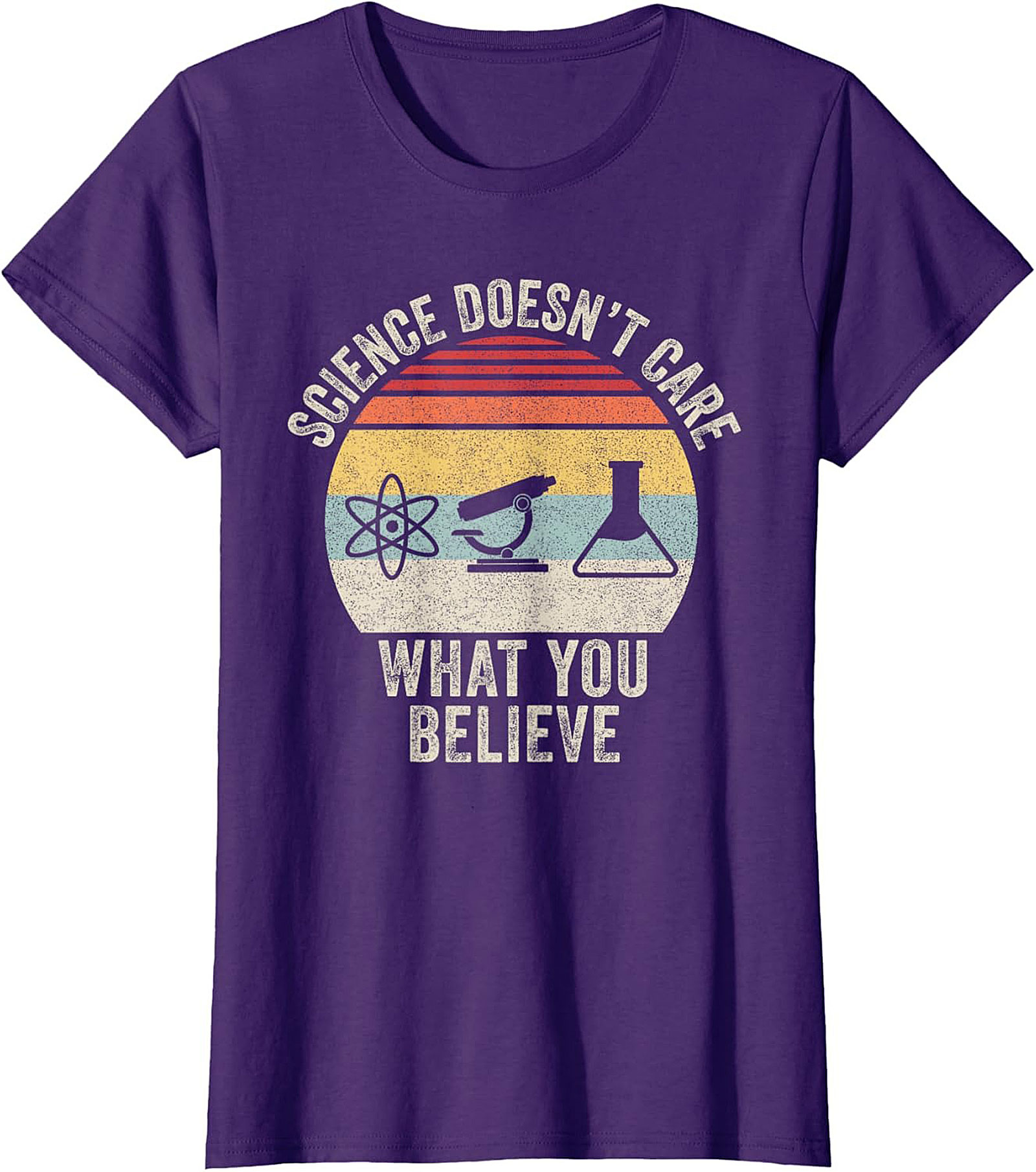 Science Doesn't Care What You Believe Retro Graphic Tee