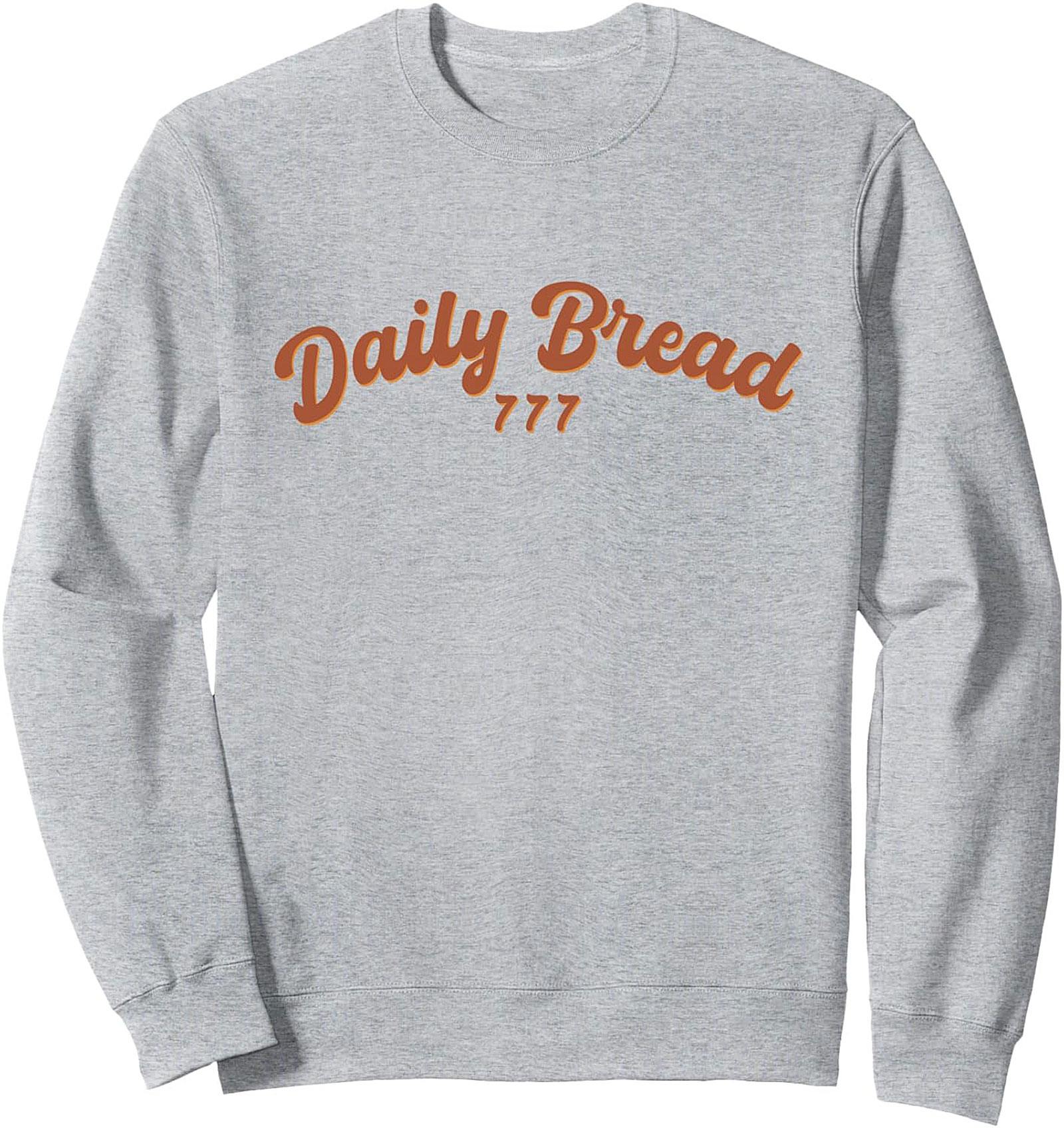 Daily Bread 777 Graphic Sweatshirt Retro Christian Crewneck