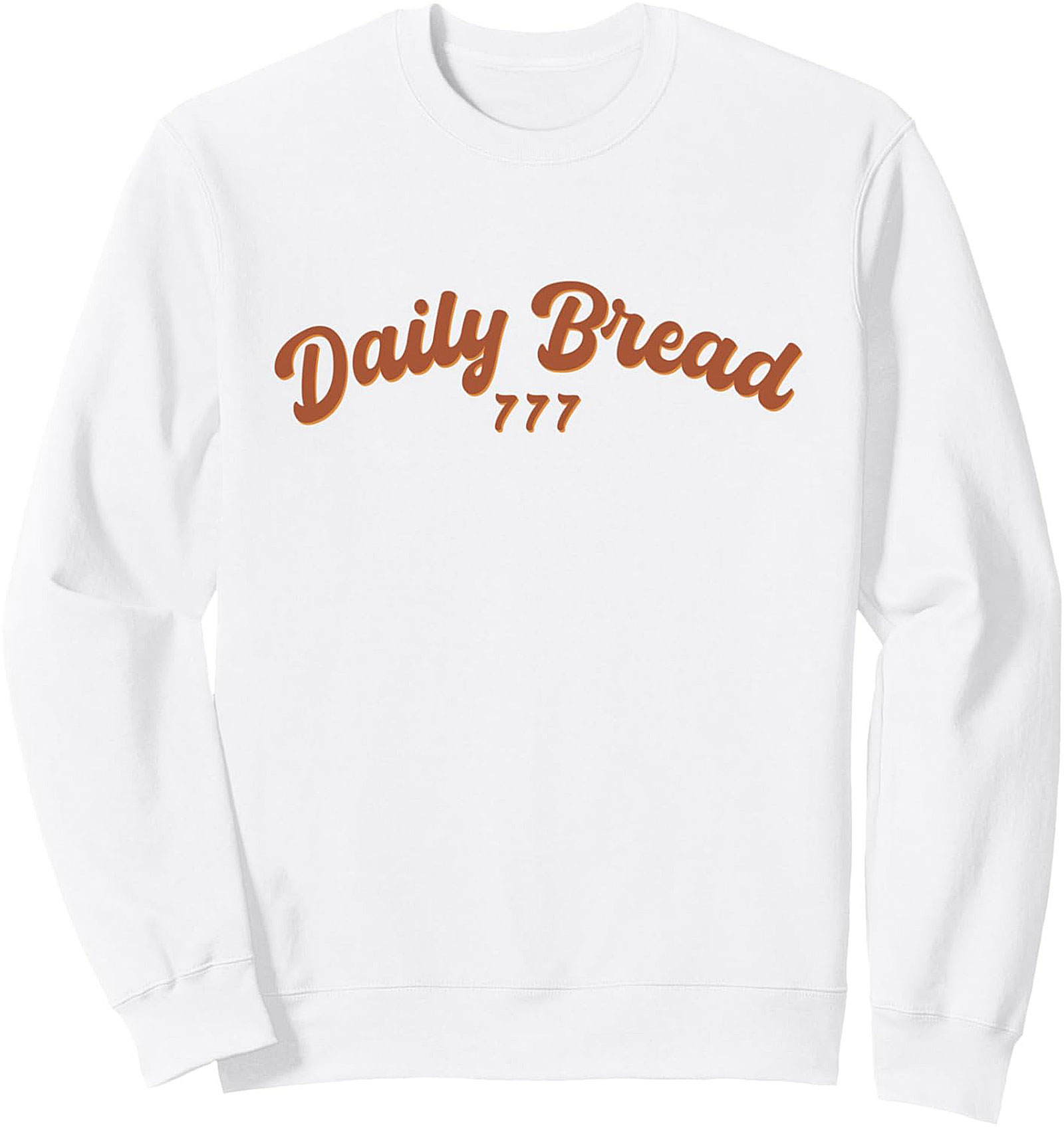 Daily Bread 777 Graphic Sweatshirt Retro Christian Crewneck