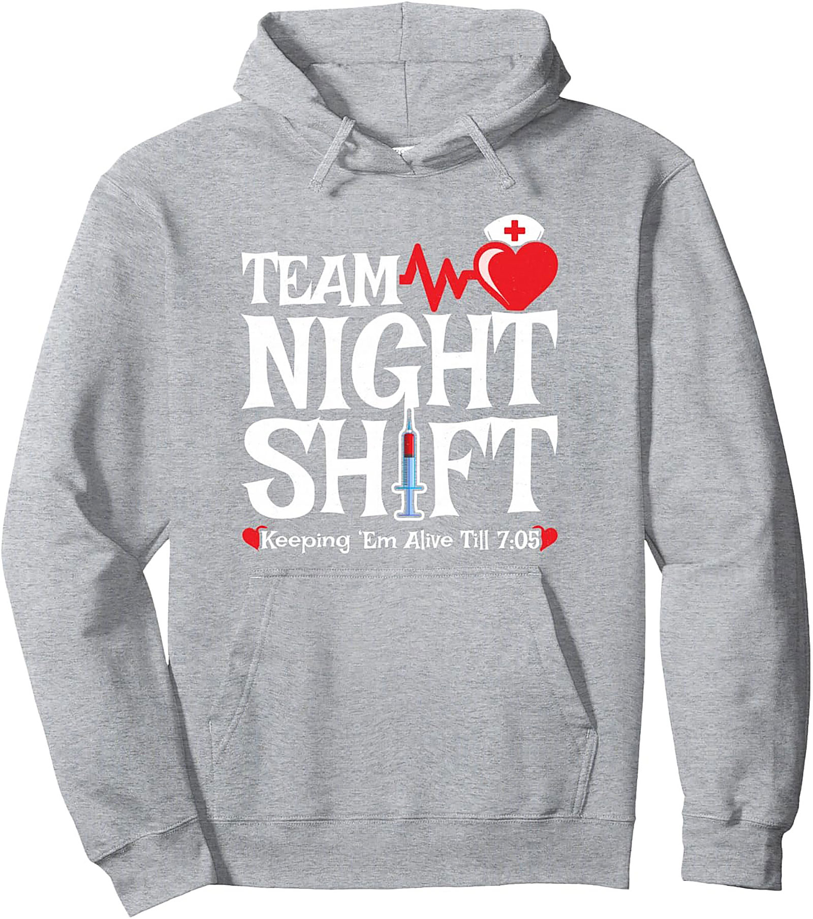 Team Night Shift Hoodie Funny Nurse & Healthcare Pullover