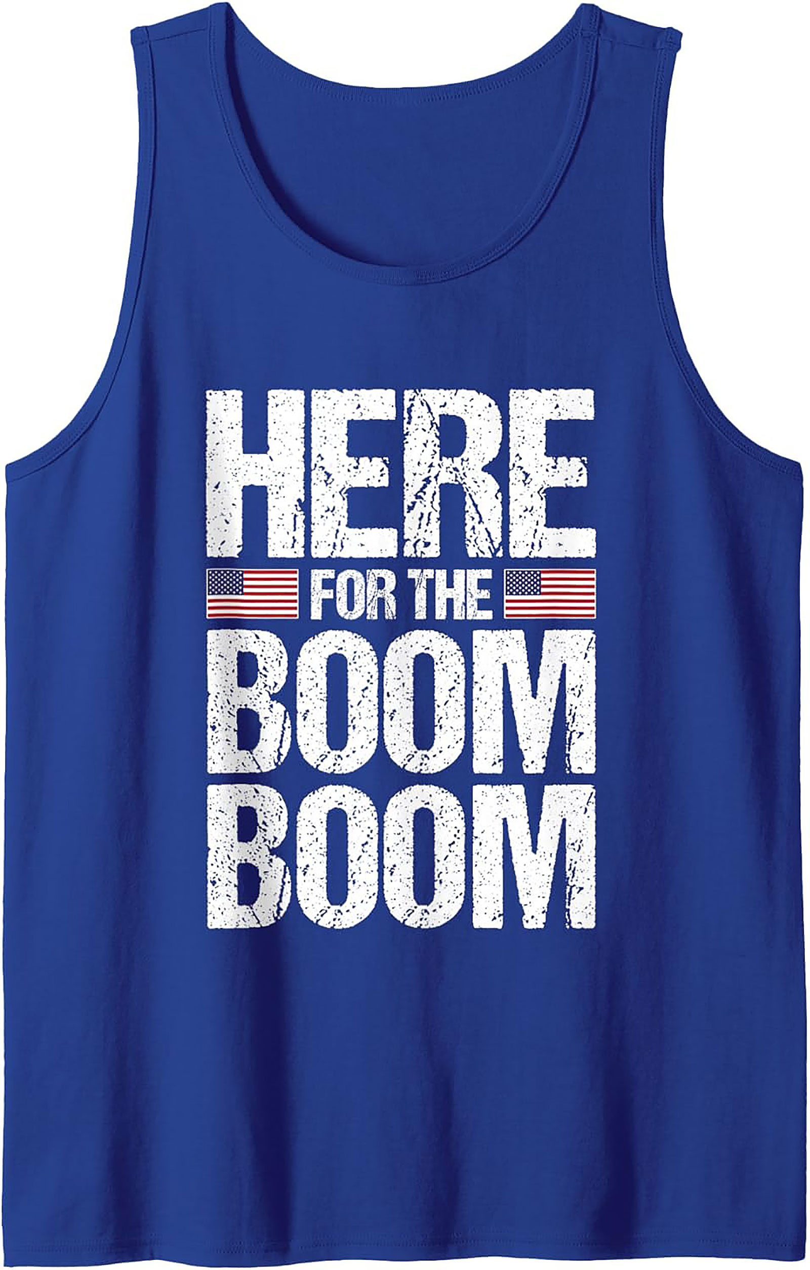 Here For The Boom Boom Patriotic Tank Top | 4th of July