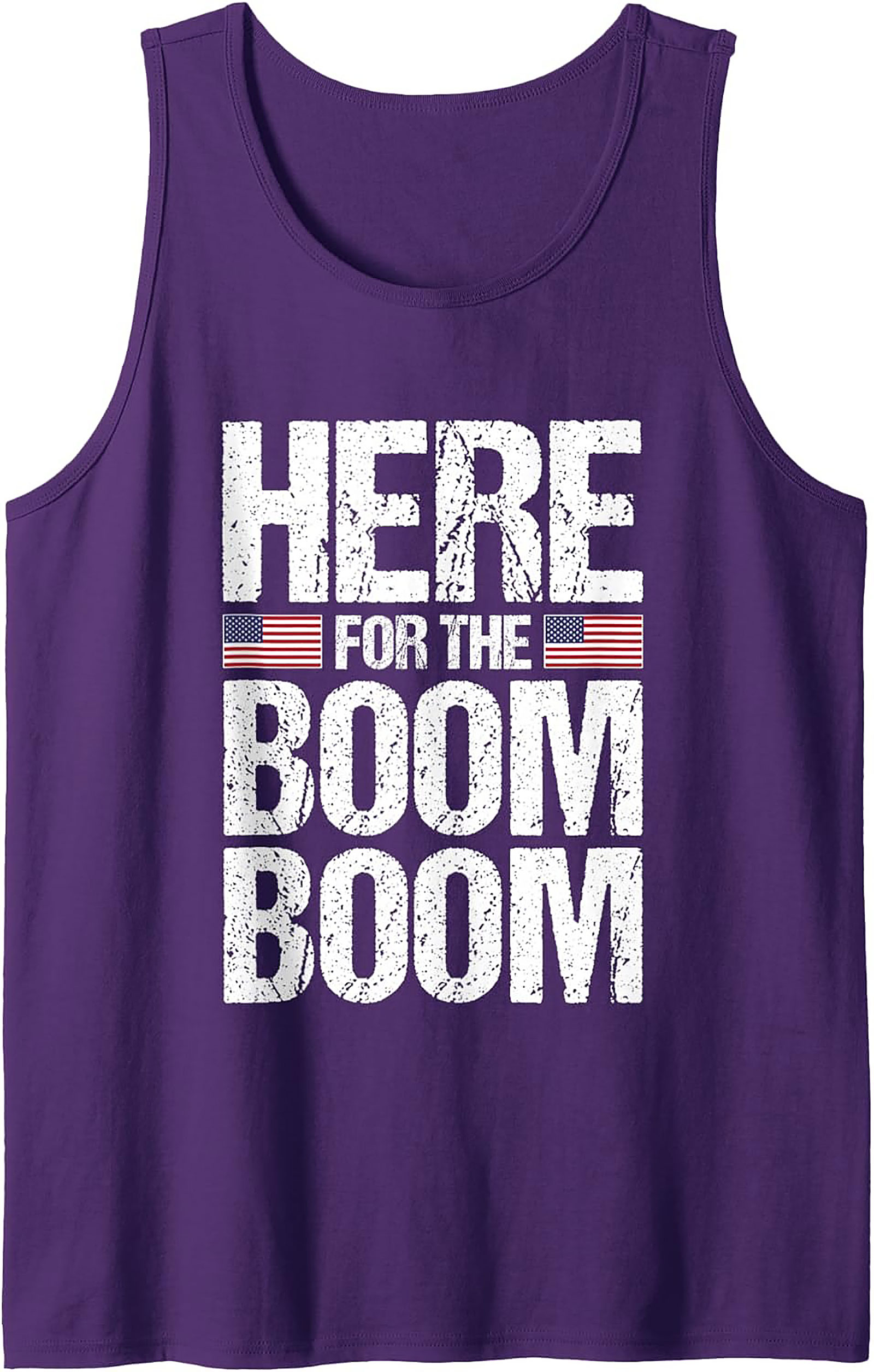 Here For The Boom Boom Patriotic Tank Top | 4th of July