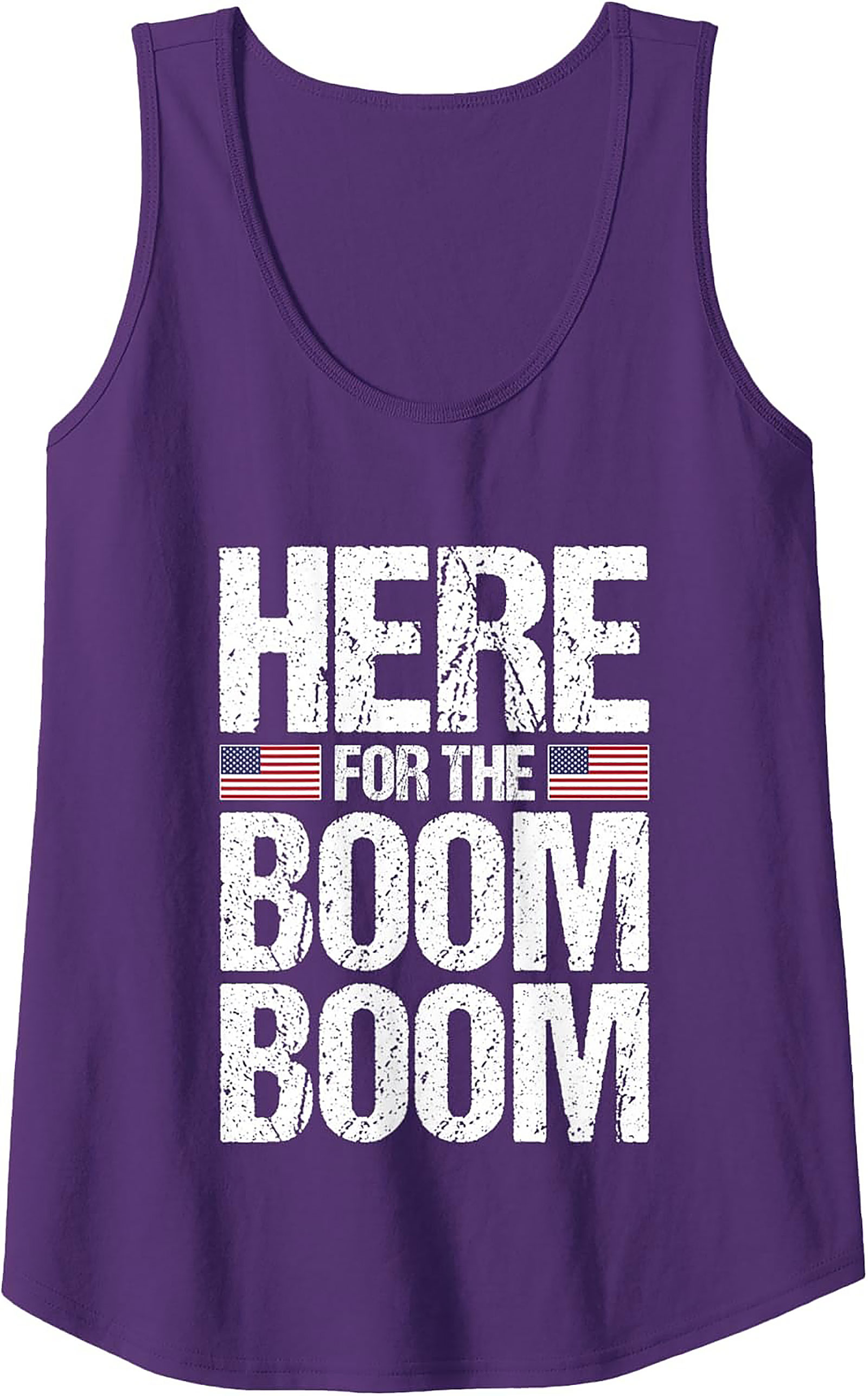 Here For The Boom Boom Patriotic Tank Top | 4th of July