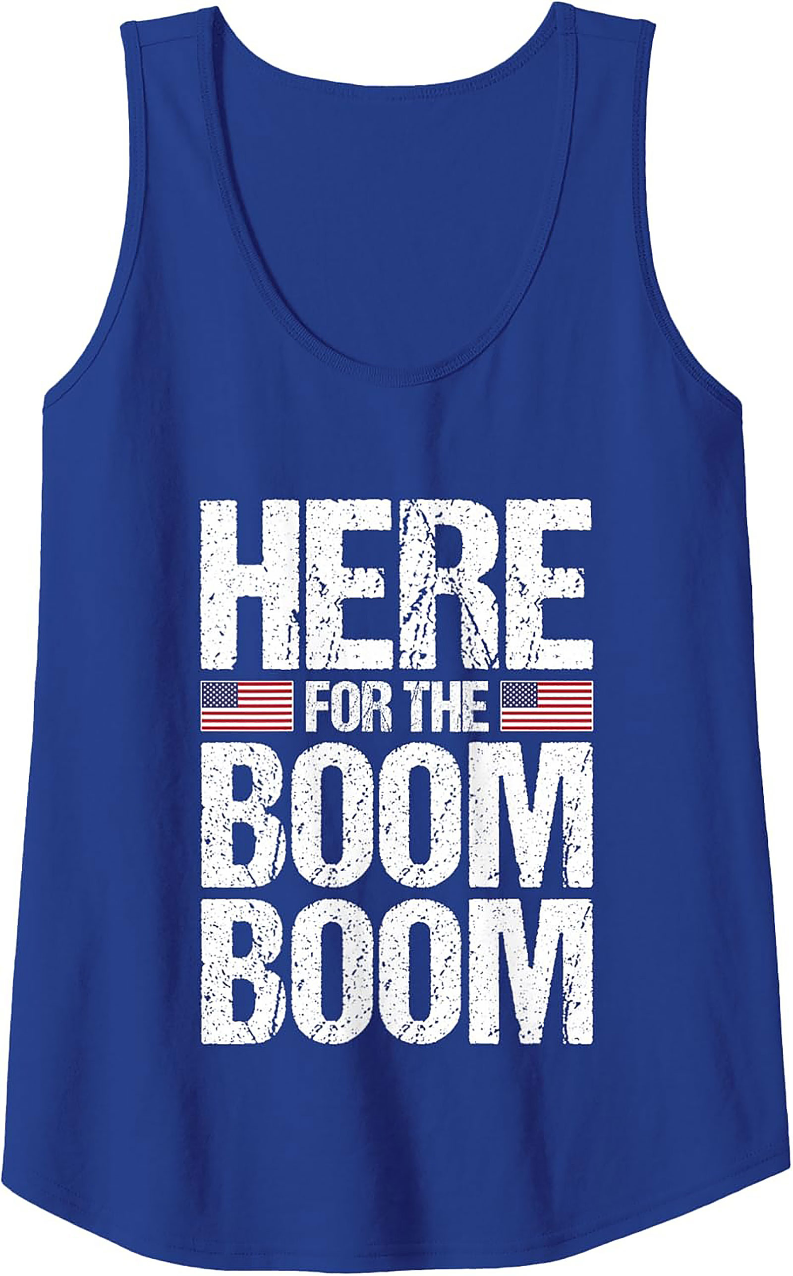 Here For The Boom Boom Patriotic Tank Top | 4th of July