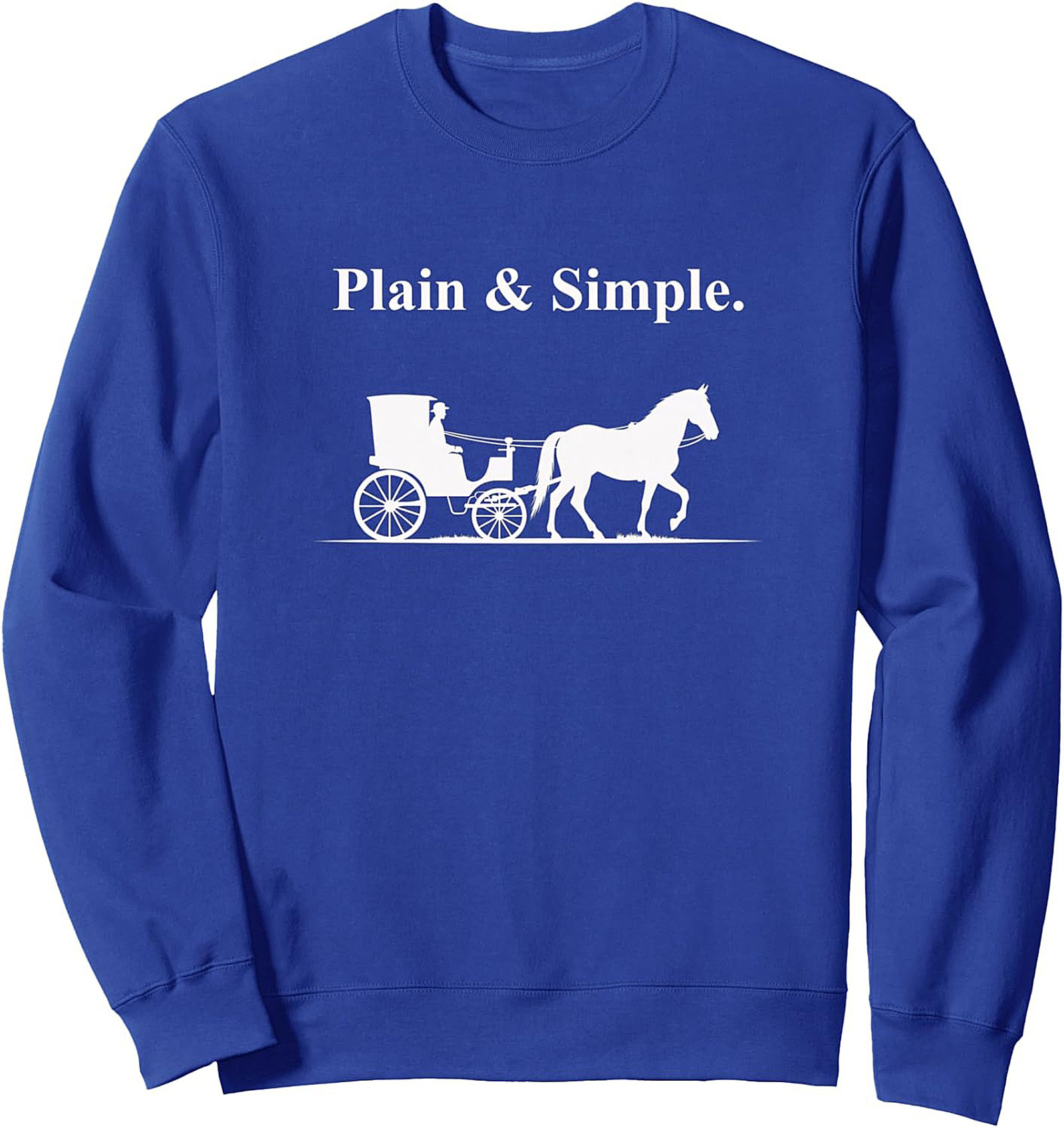 Plain & Simple Amish Buggy Graphic Sweatshirt