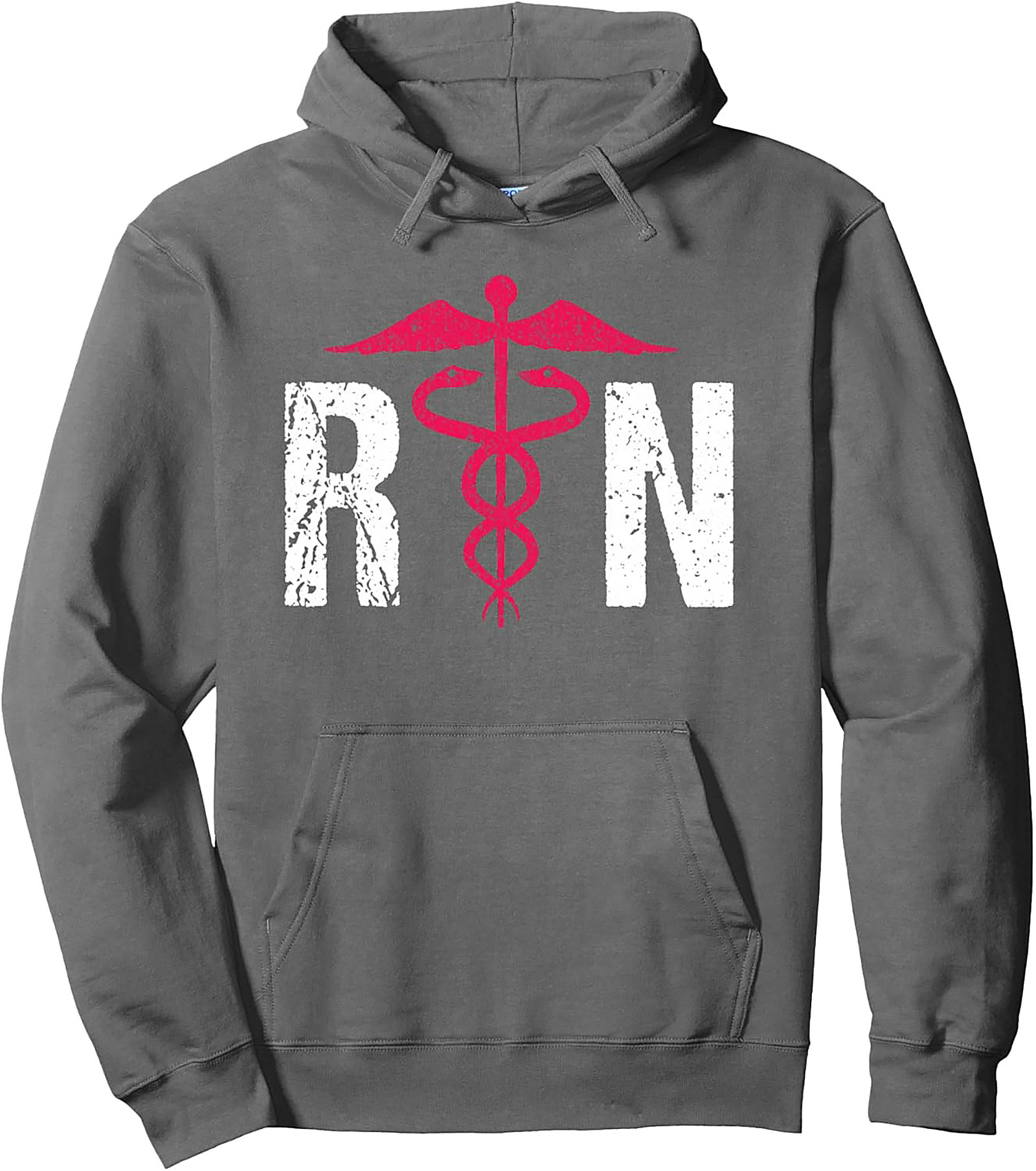 RN Hoodie - Caduceus Graphic Pullover Nurse Gift & Apparel