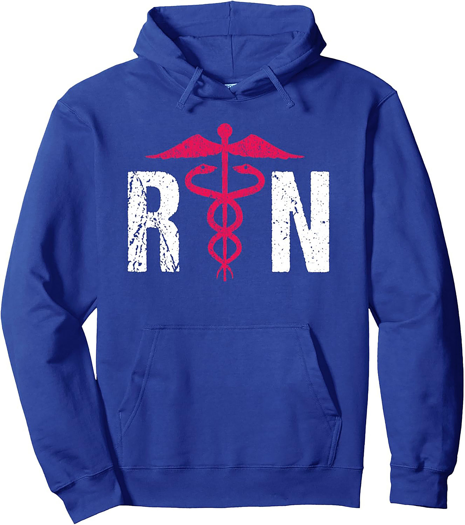 RN Hoodie - Caduceus Graphic Pullover Nurse Gift & Apparel