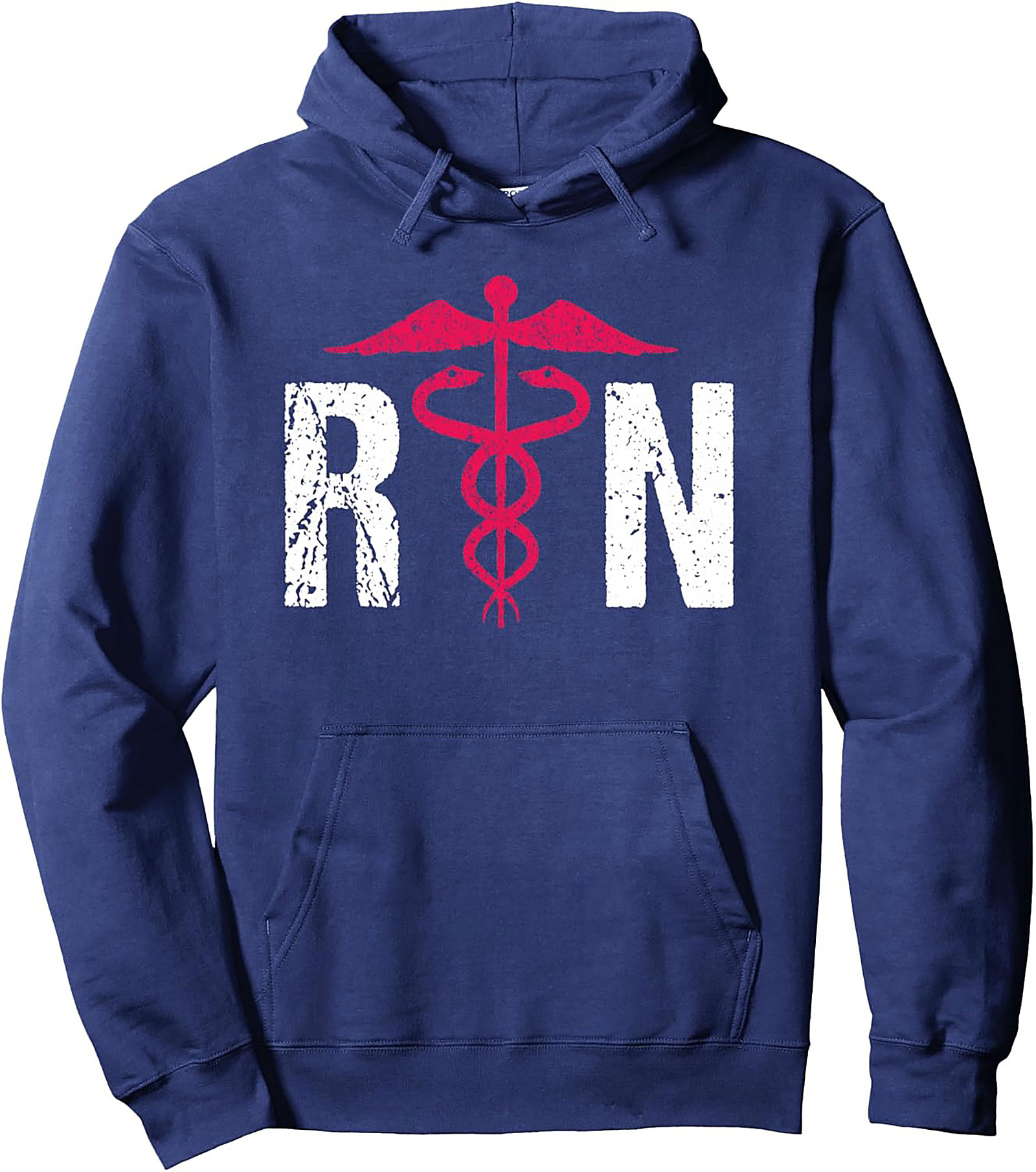 RN Hoodie - Caduceus Graphic Pullover Nurse Gift & Apparel