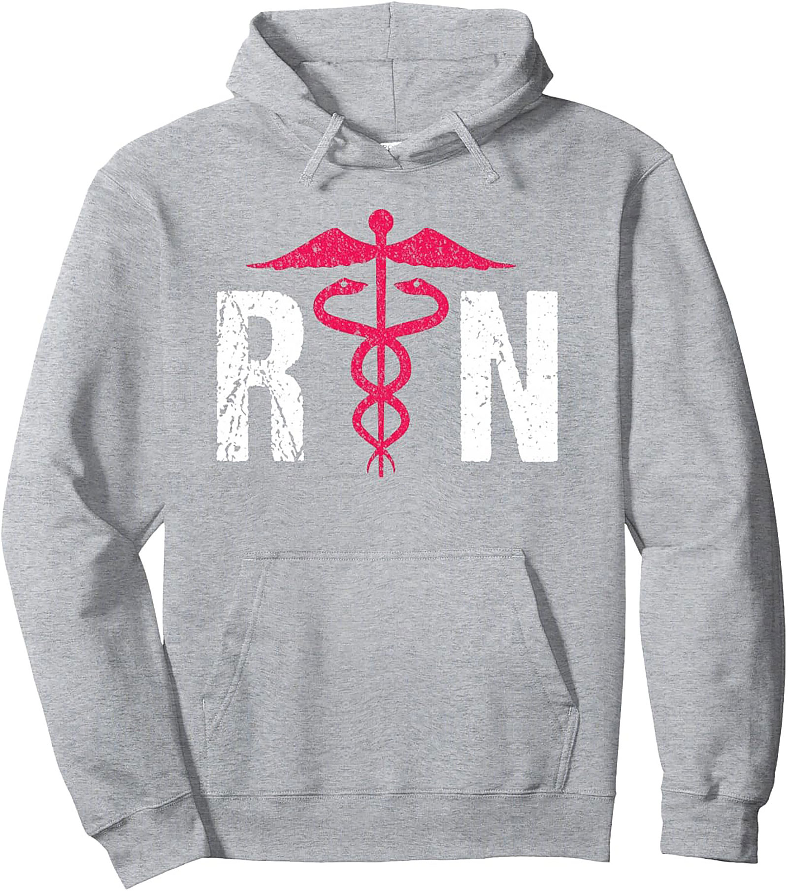 RN Hoodie - Caduceus Graphic Pullover Nurse Gift & Apparel