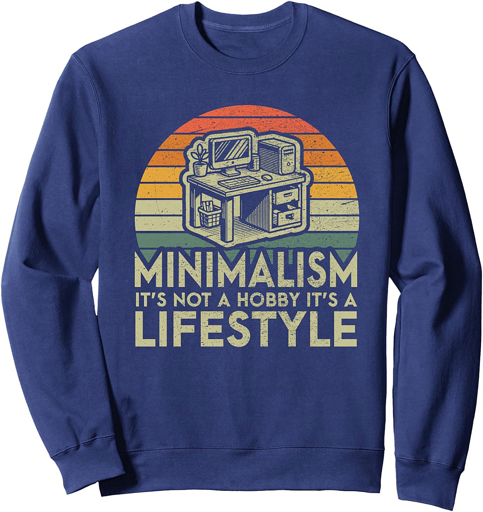 Minimalism Lifestyle Vintage Graphic Sweatshirt