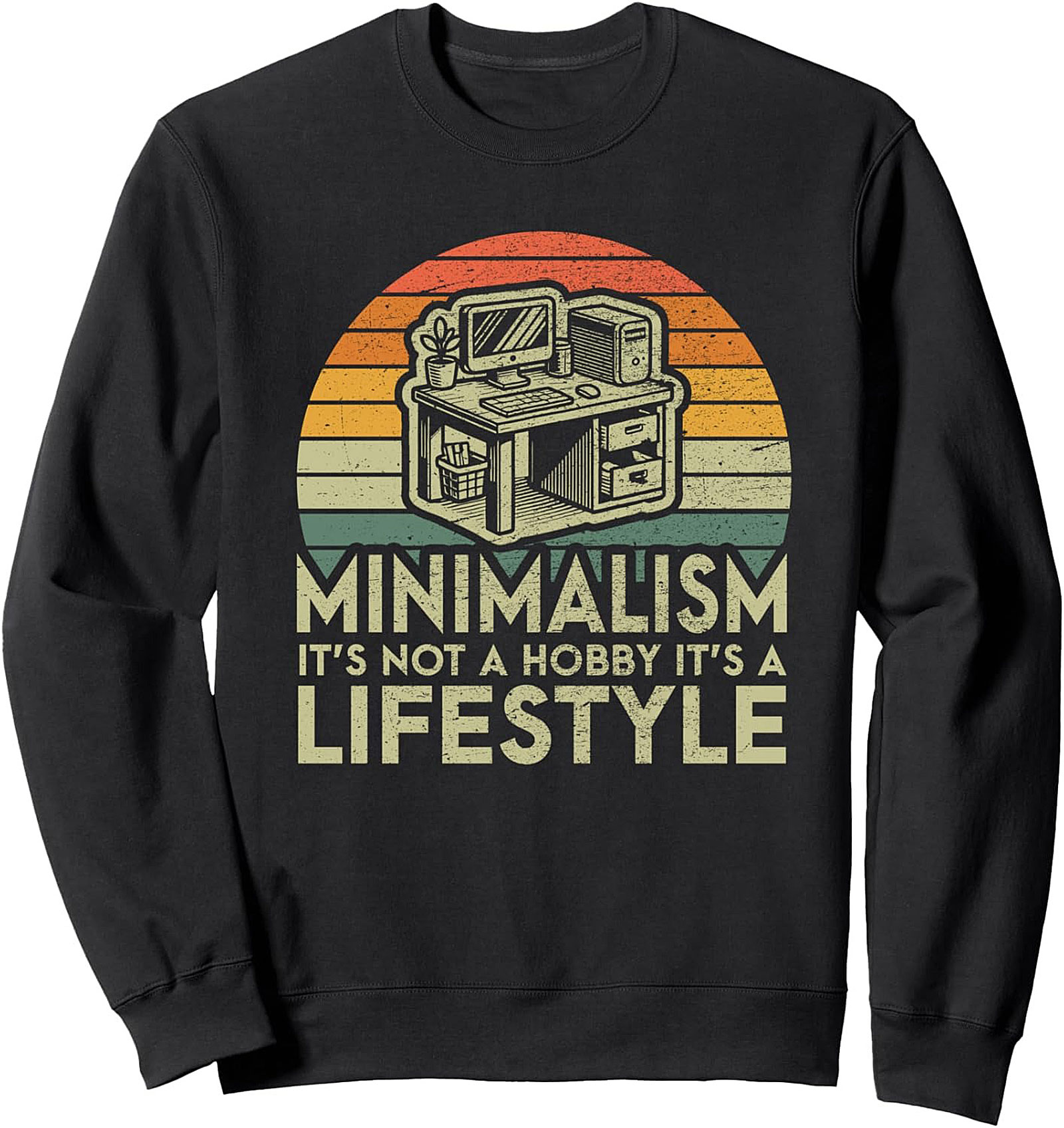 Minimalism Lifestyle Vintage Graphic Sweatshirt
