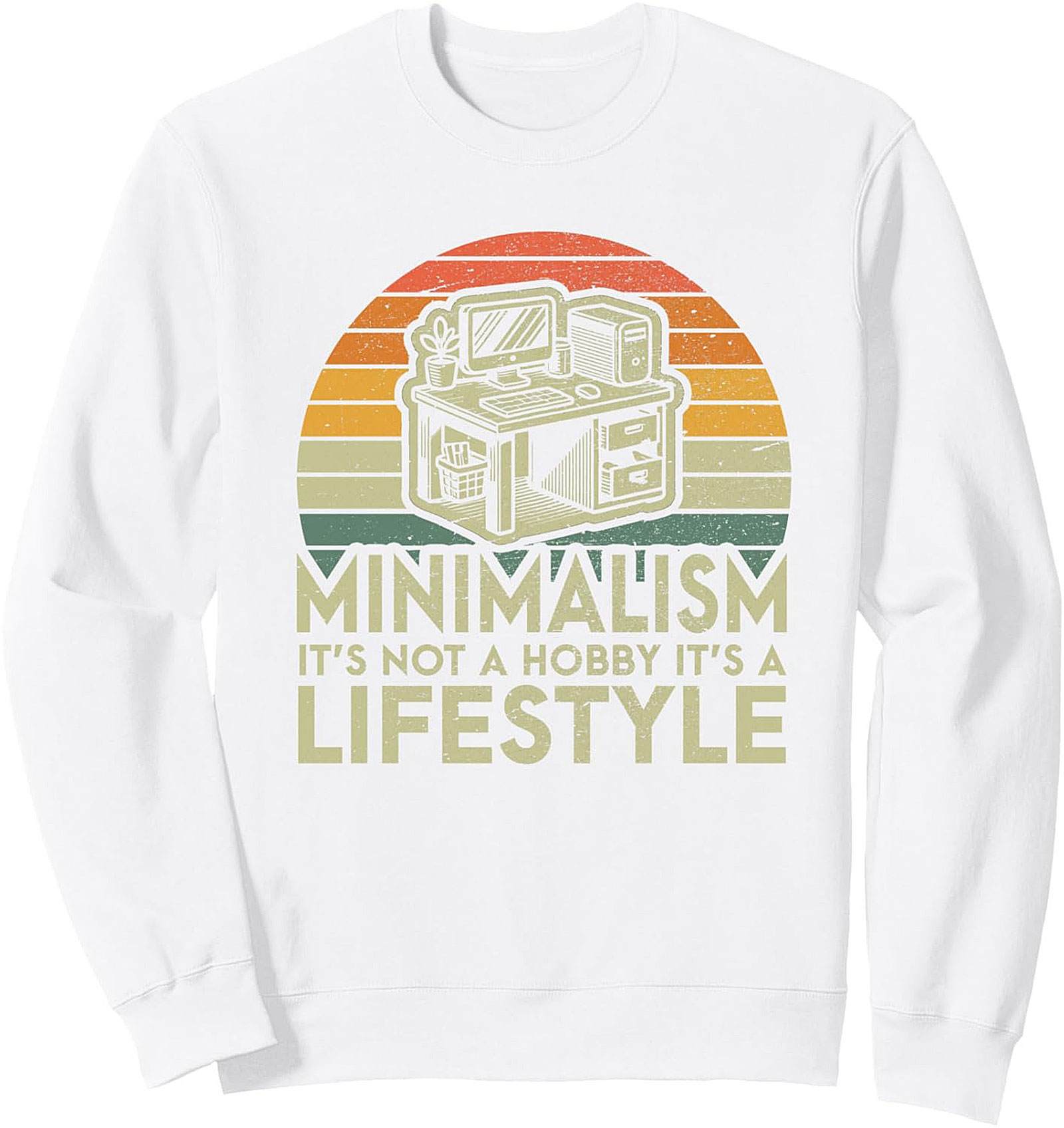 Minimalism Lifestyle Vintage Graphic Sweatshirt