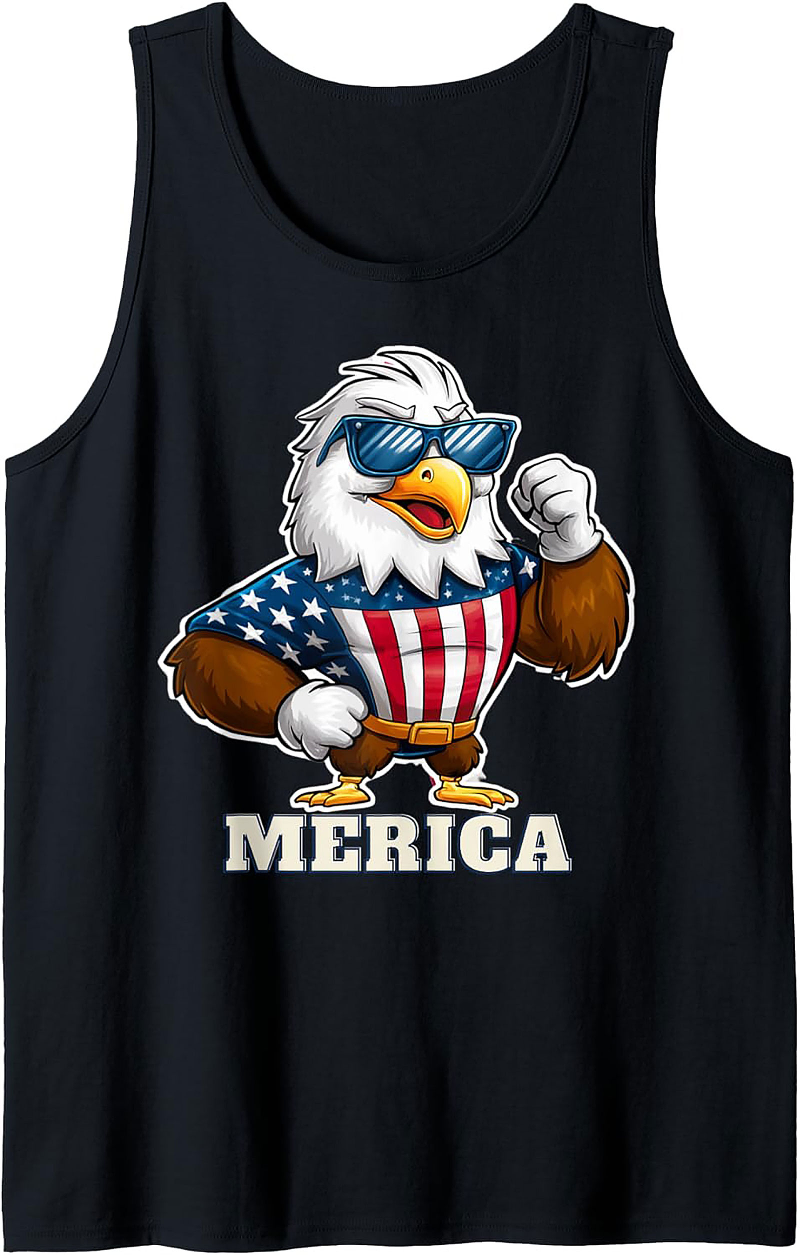 Patriotic Eagle 'Merica Graphic Tank Top | Unisex Summer Tee