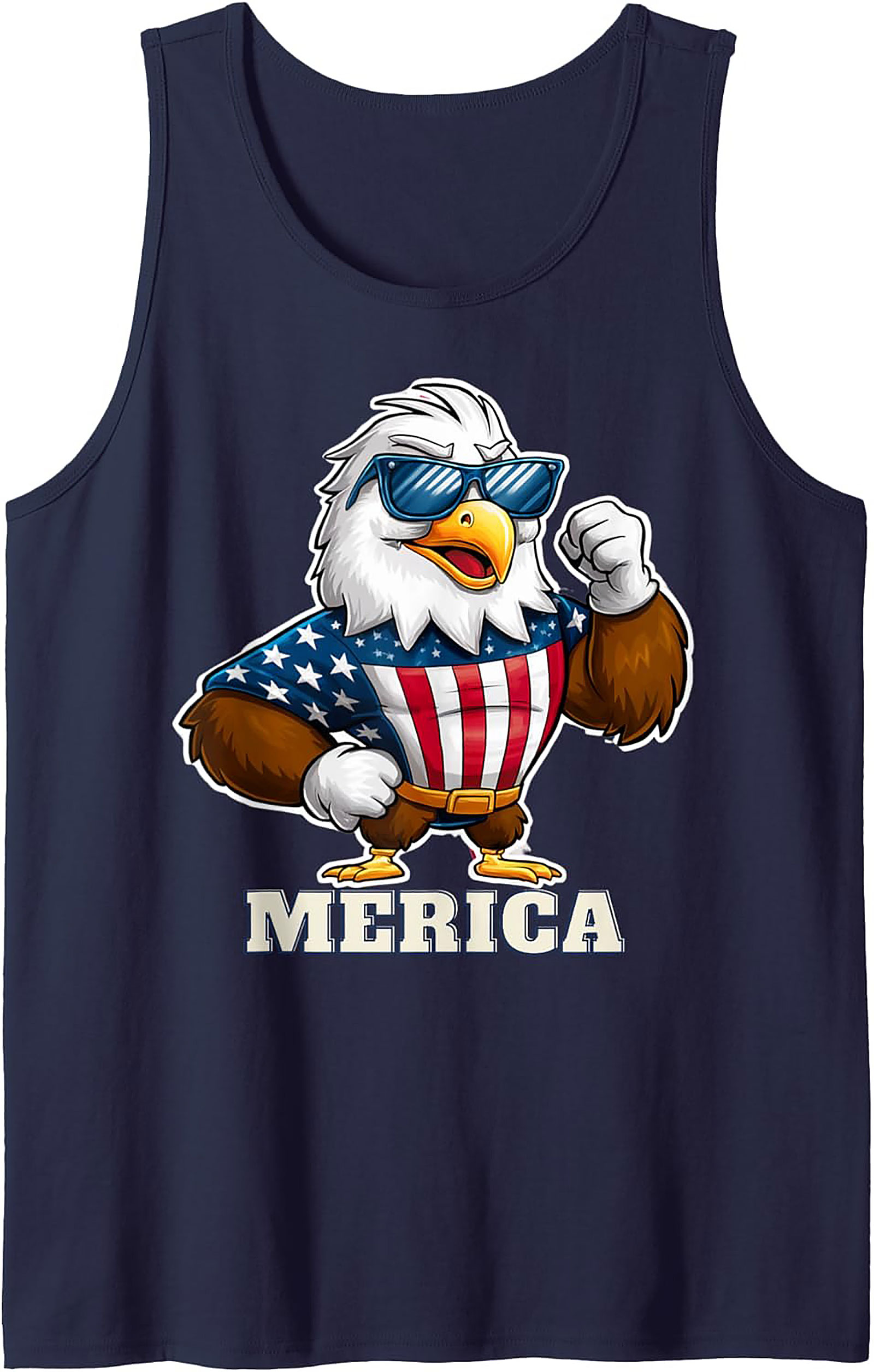 Patriotic Eagle 'Merica Graphic Tank Top | Unisex Summer Tee