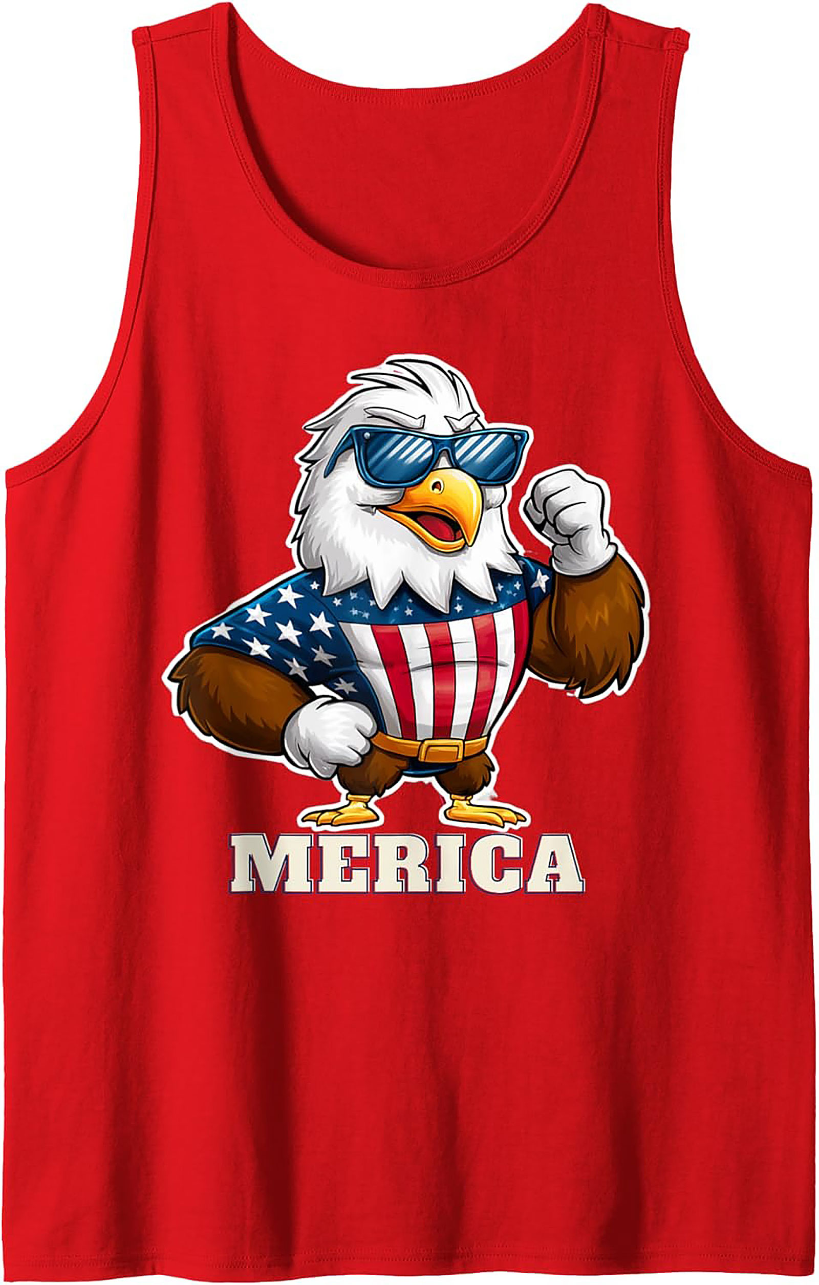 Patriotic Eagle 'Merica Graphic Tank Top | Unisex Summer Tee