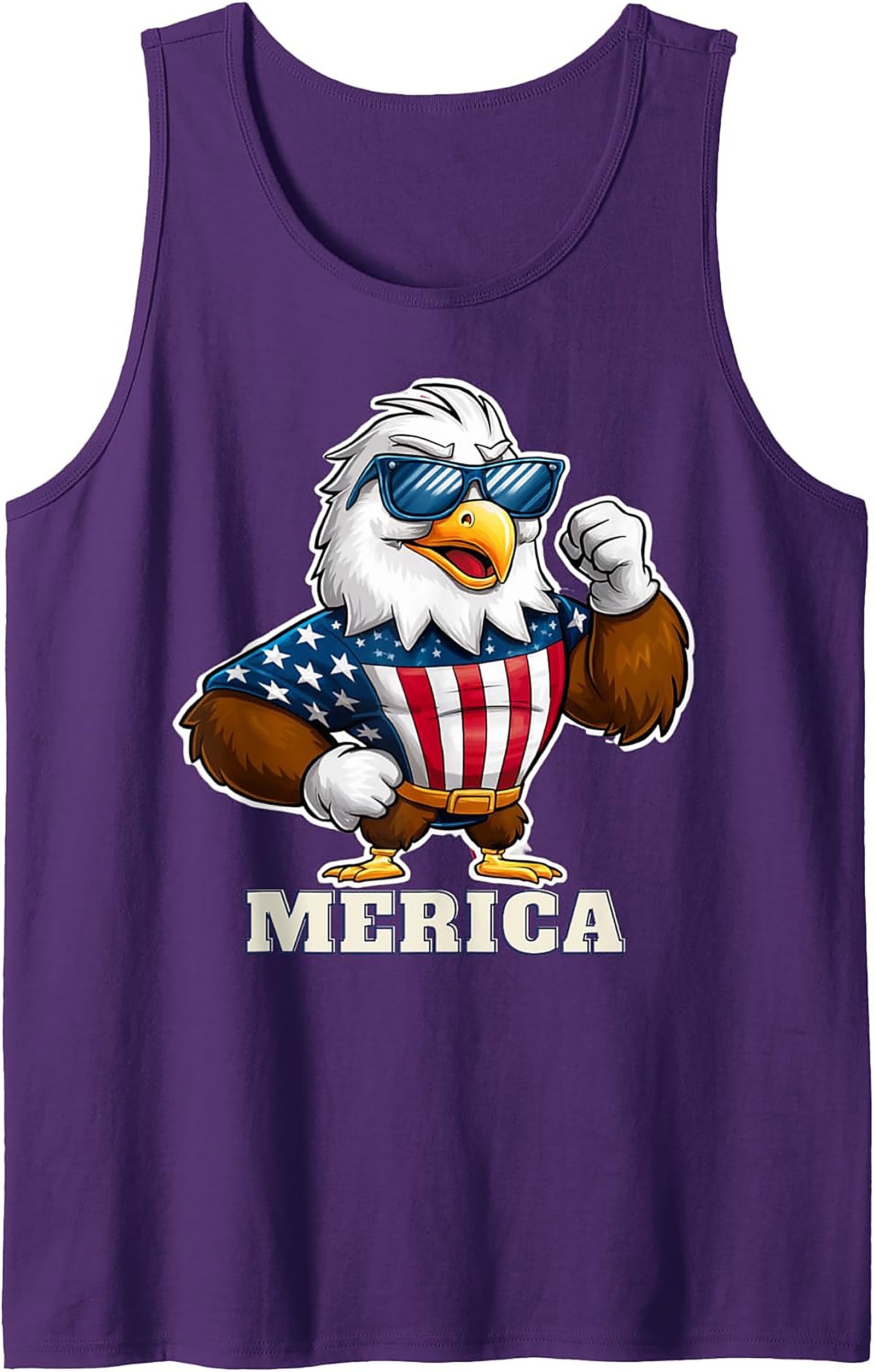 Patriotic Eagle 'Merica Graphic Tank Top | Unisex Summer Tee