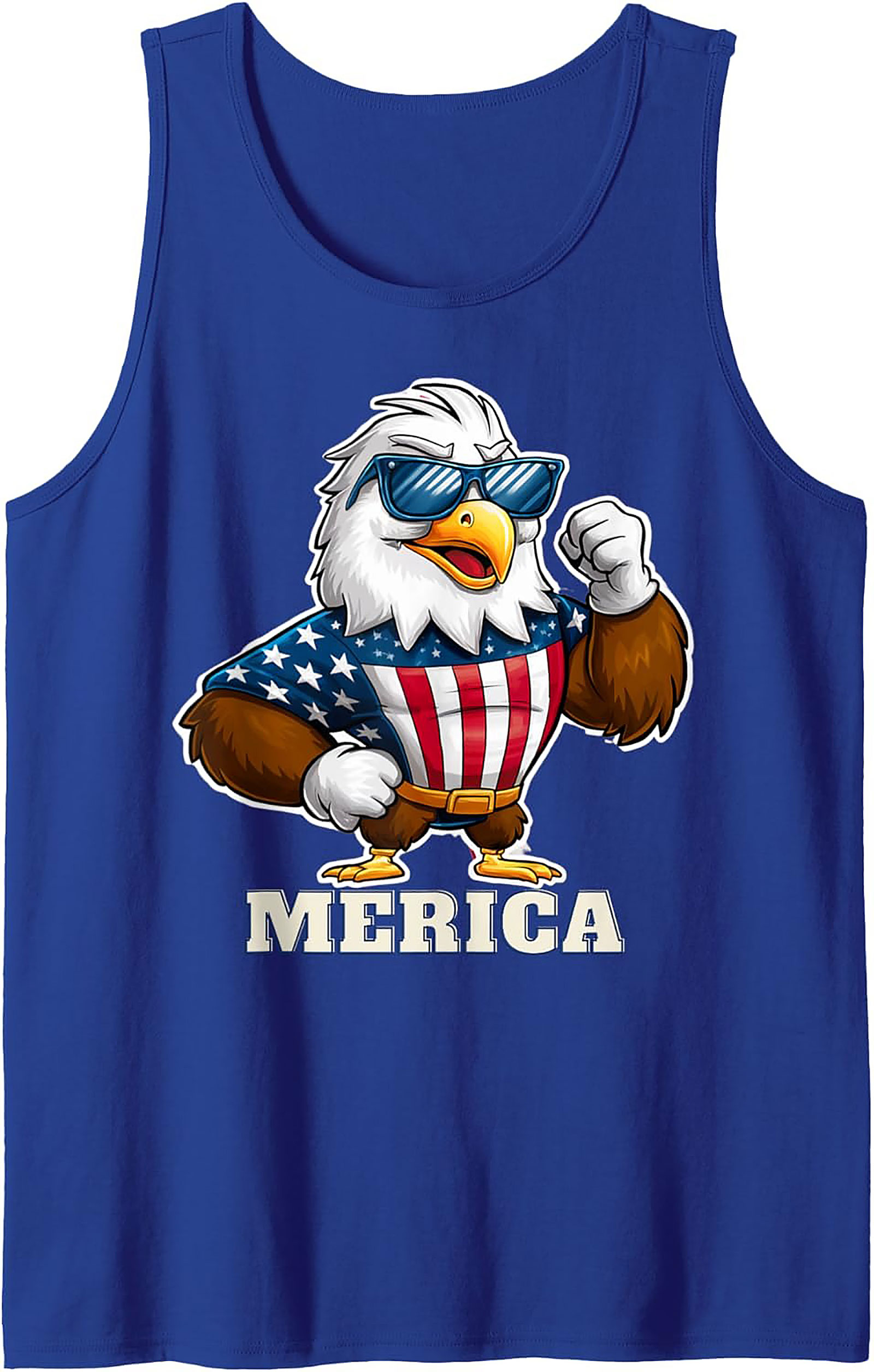 Patriotic Eagle 'Merica Graphic Tank Top | Unisex Summer Tee