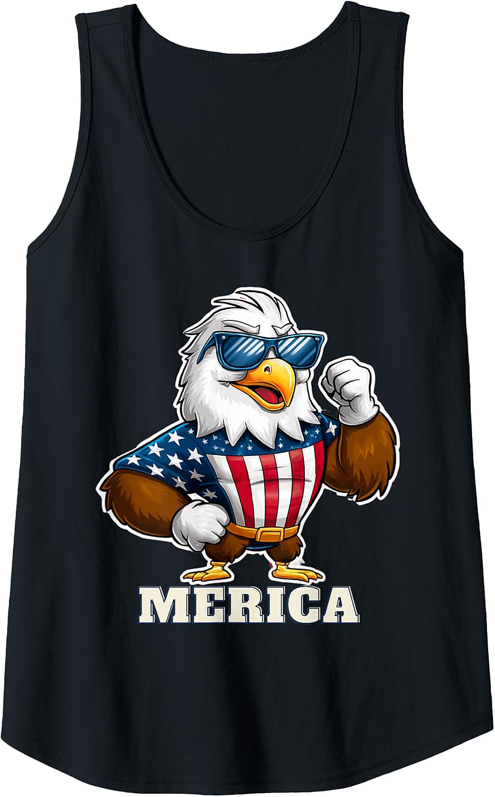 Patriotic Eagle 'Merica Graphic Tank Top | Unisex Summer Tee