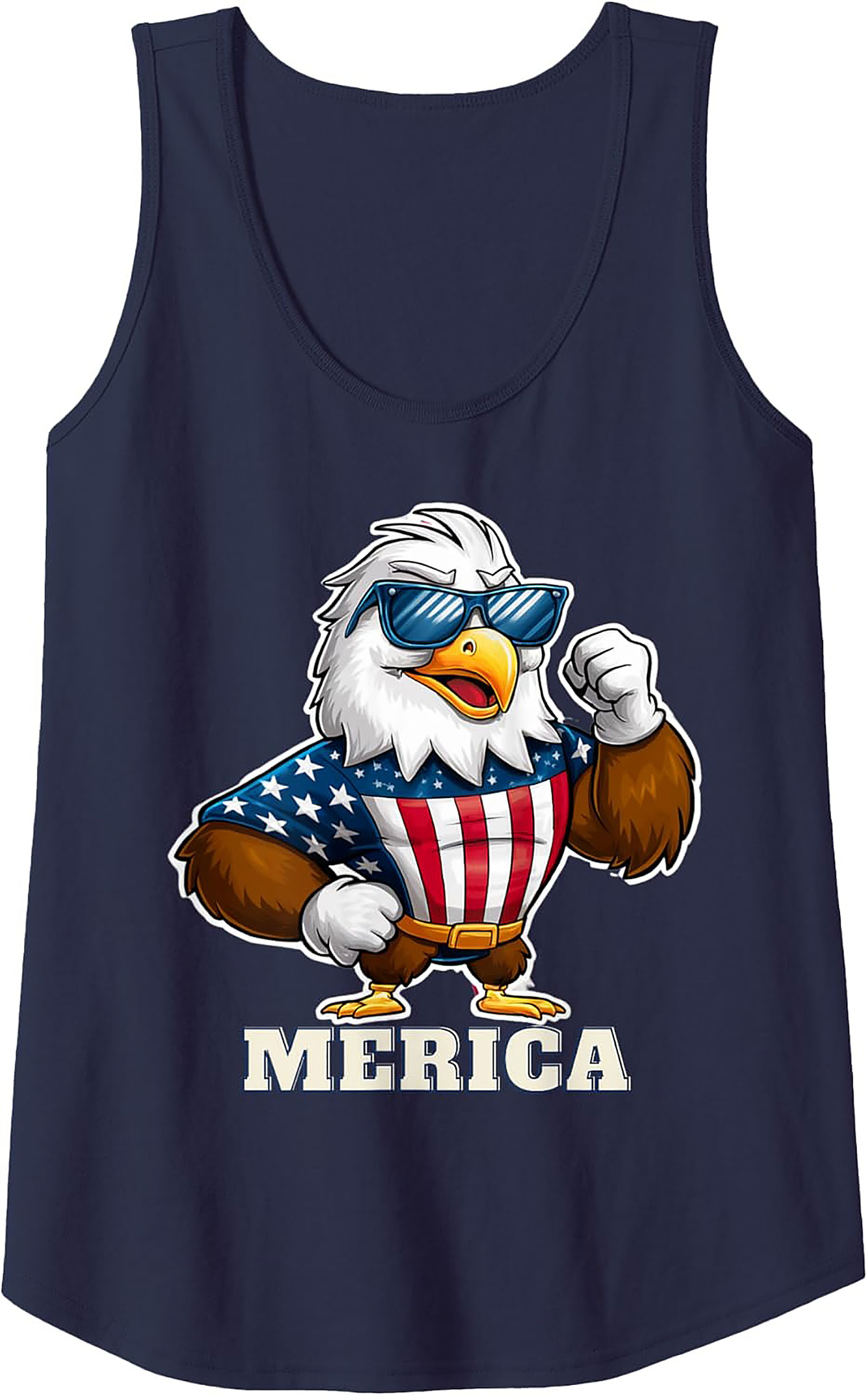 Patriotic Eagle 'Merica Graphic Tank Top | Unisex Summer Tee