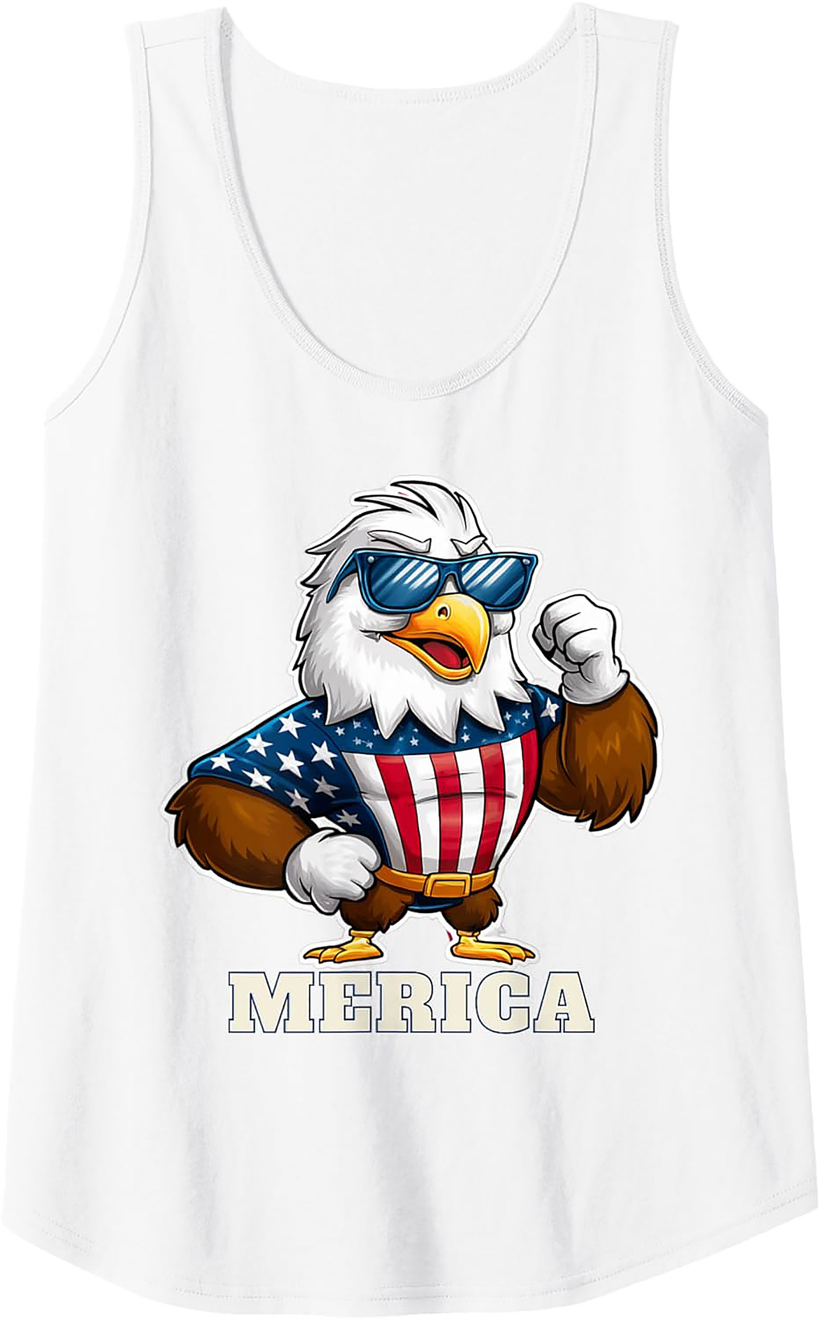 Patriotic Eagle 'Merica Graphic Tank Top | Unisex Summer Tee