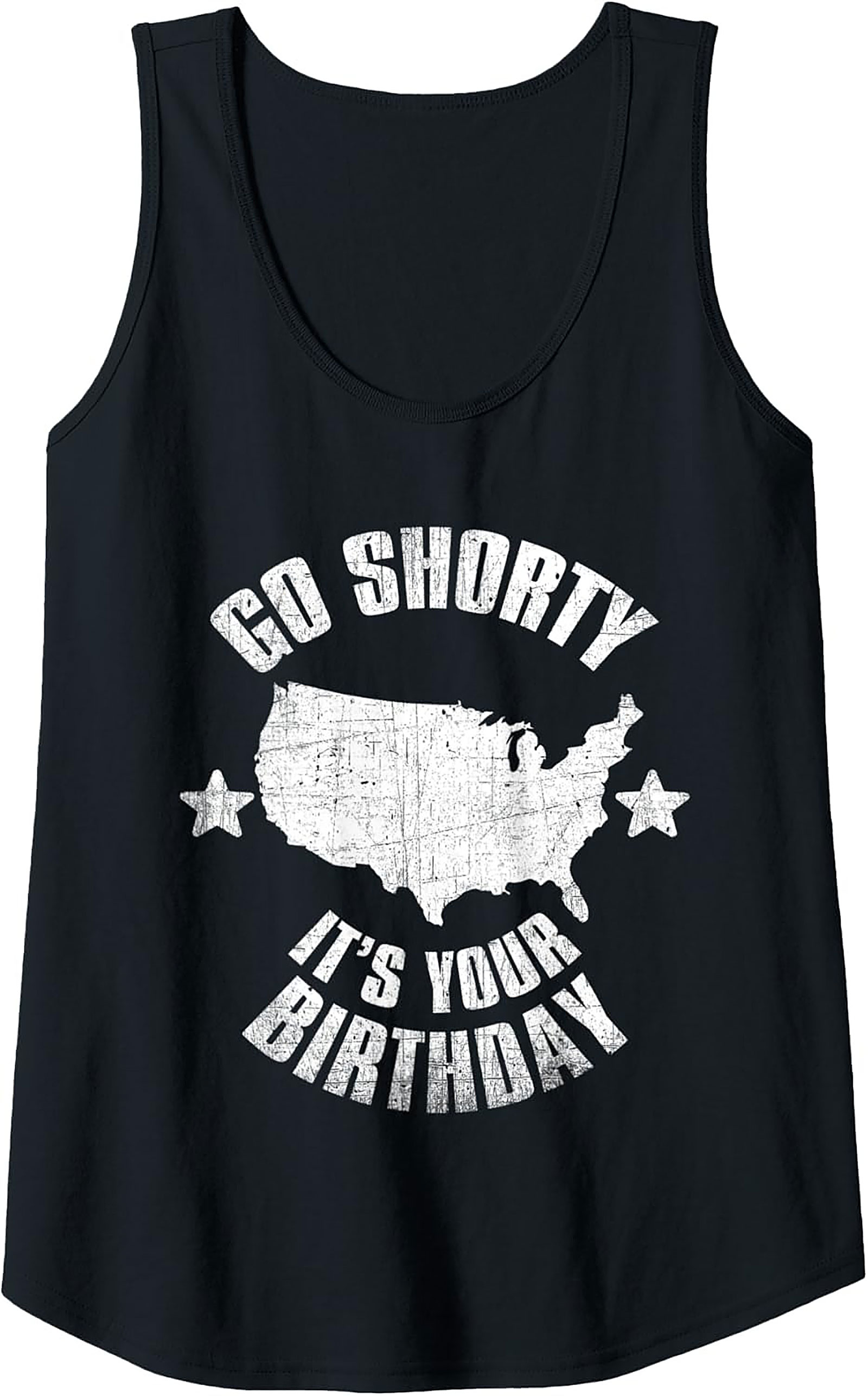 Go Shorty It's Your Birthday USA Graphic Tank Top - Unisex