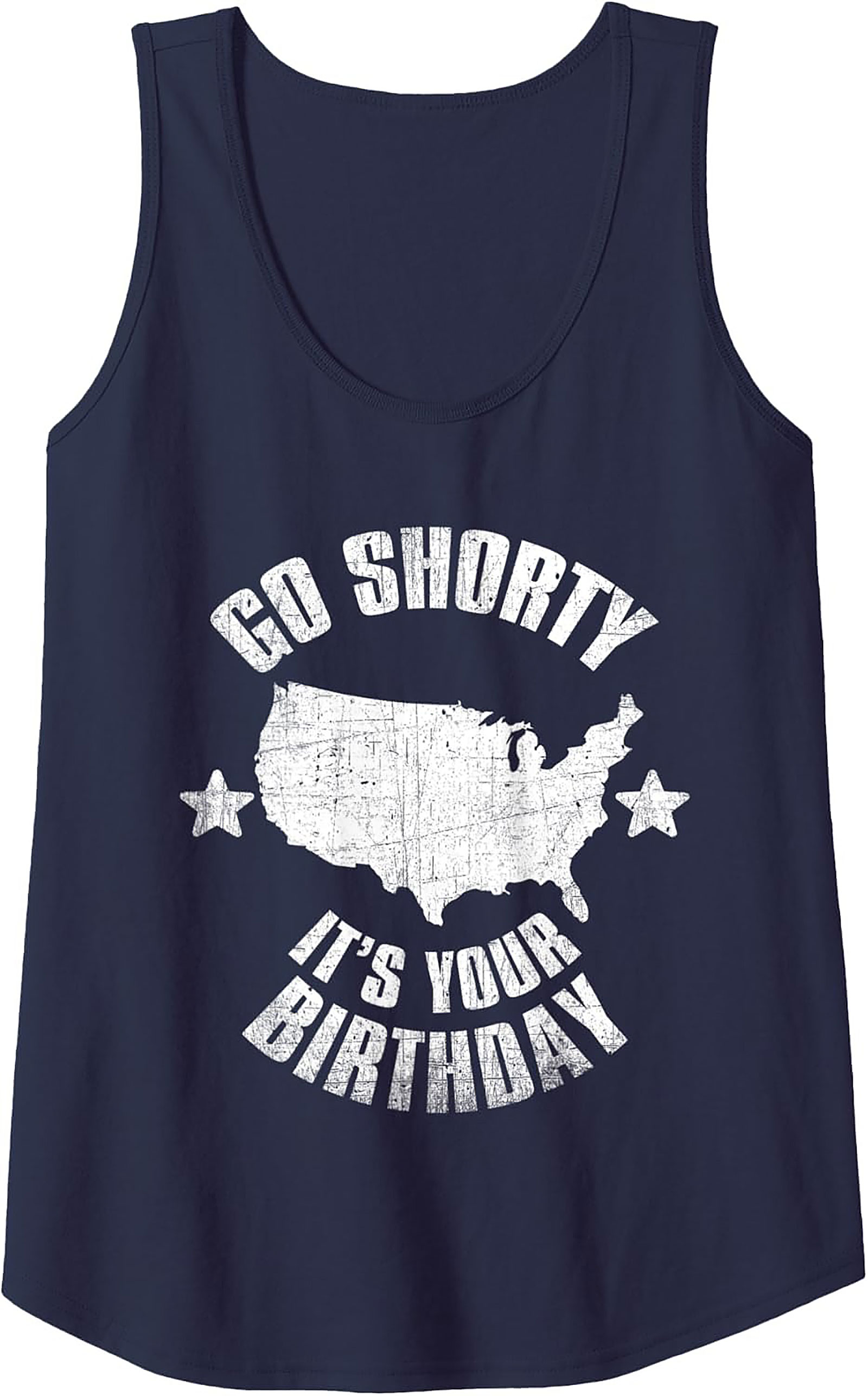 Go Shorty It's Your Birthday USA Graphic Tank Top - Unisex