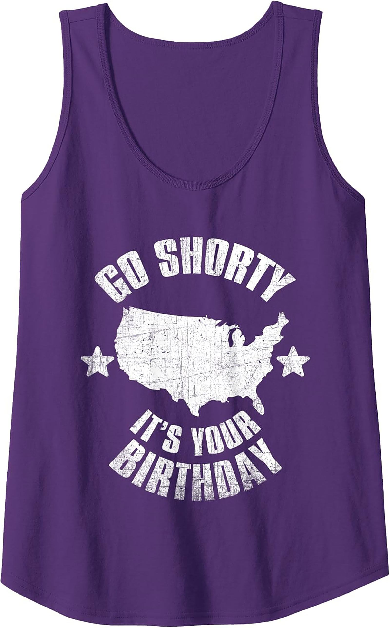 Go Shorty It's Your Birthday USA Graphic Tank Top - Unisex