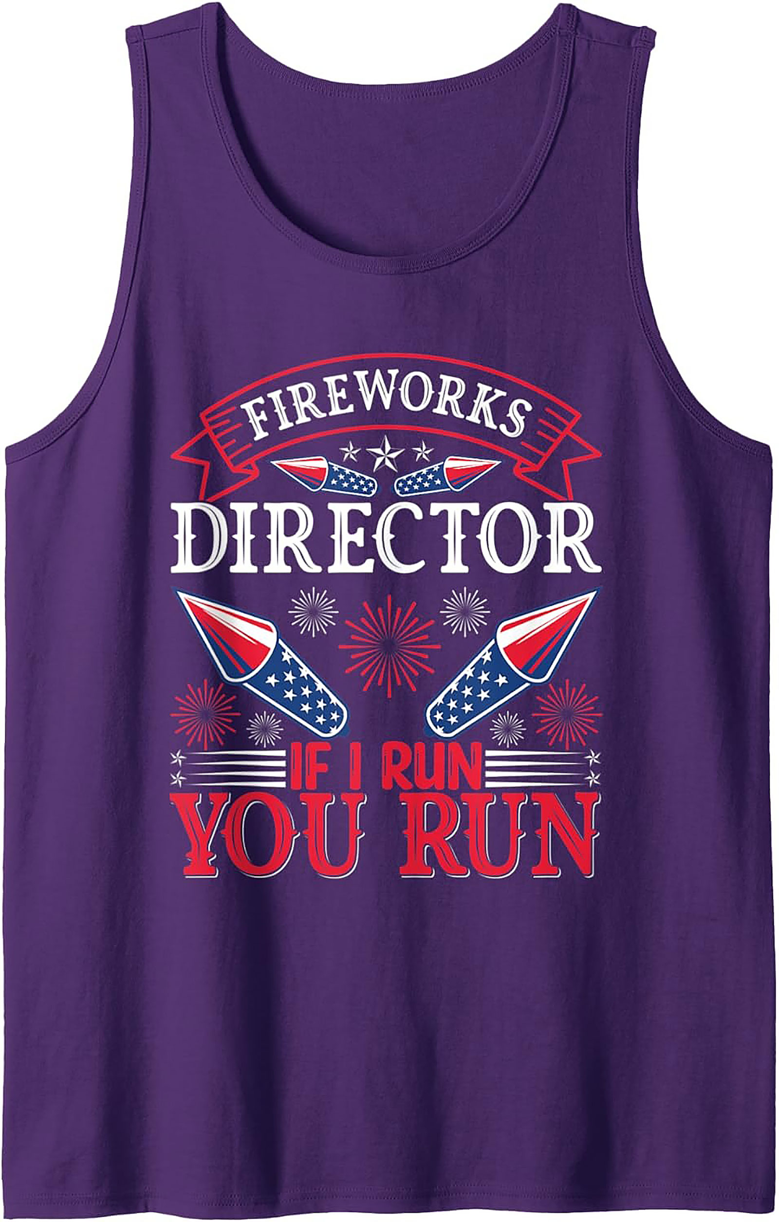 Fireworks Director Tank Top | Funny 4th of July Sleeveless Tee