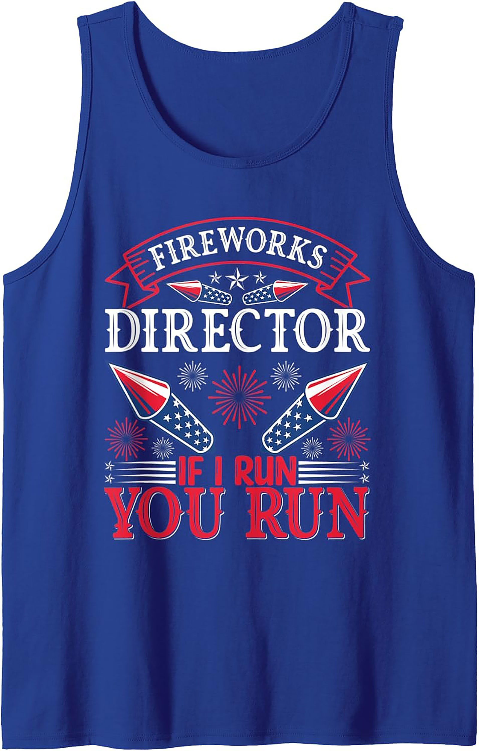 Fireworks Director Tank Top | Funny 4th of July Sleeveless Tee