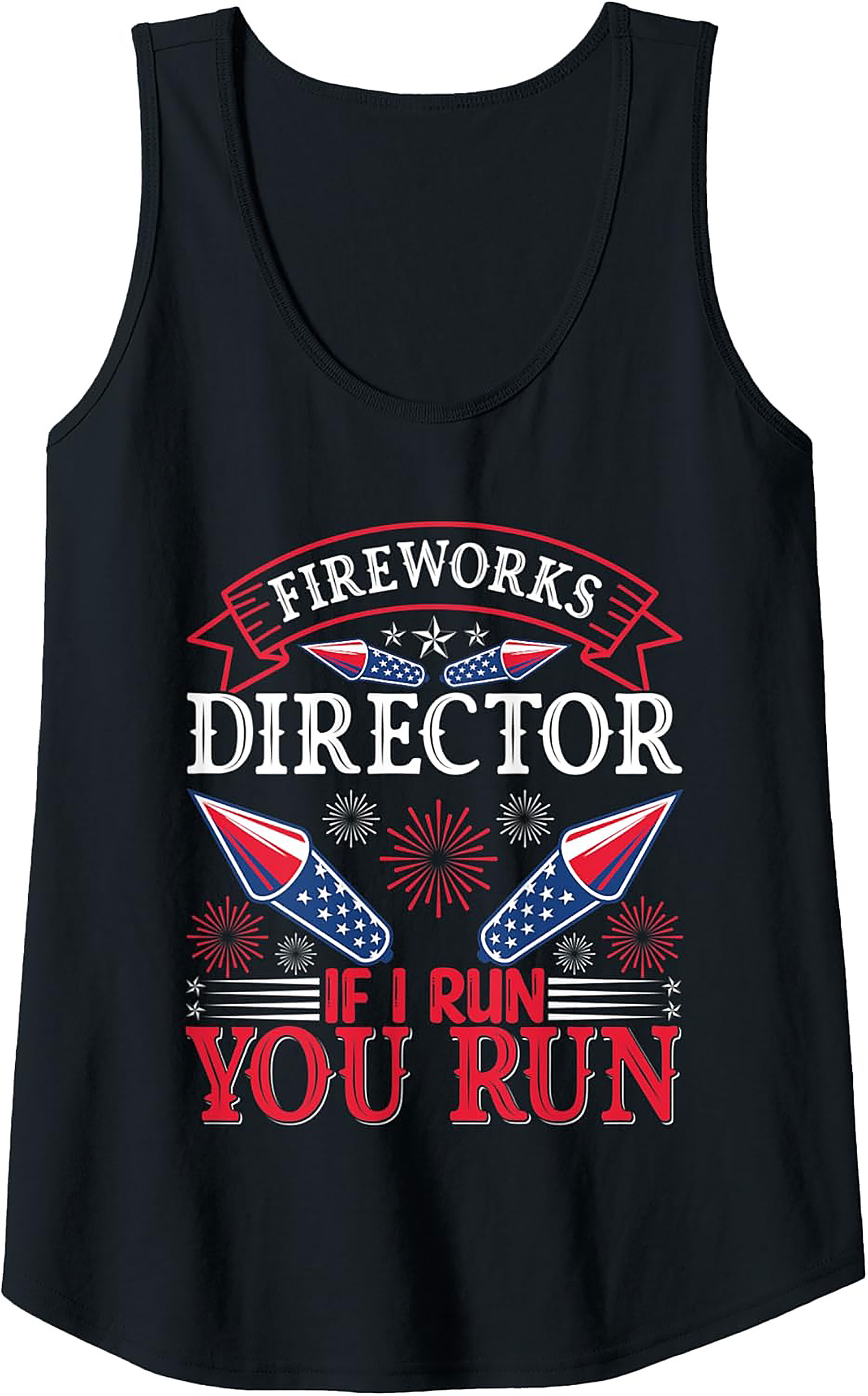 Fireworks Director Tank Top | Funny 4th of July Sleeveless Tee