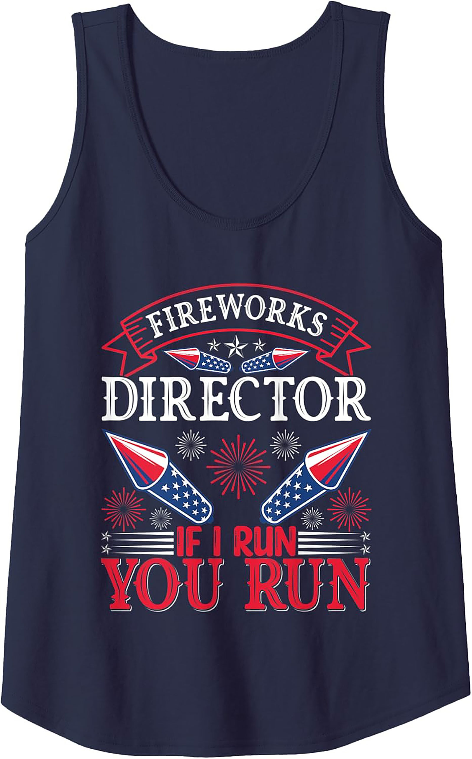 Fireworks Director Tank Top | Funny 4th of July Sleeveless Tee