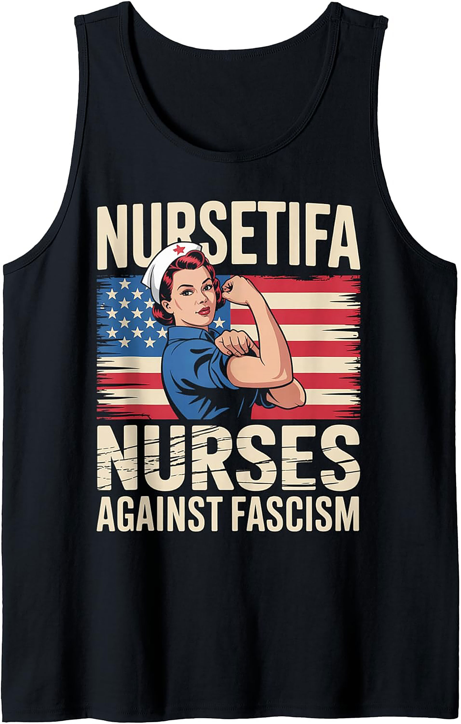 Nurses Against Fascism Tank Top Graphic Tank