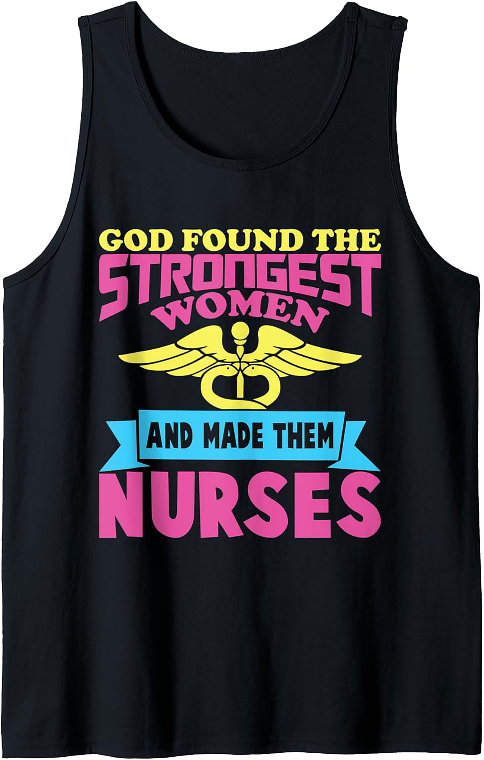 Strongest Women Nurse Graphic Tank Top Breathable Cotton