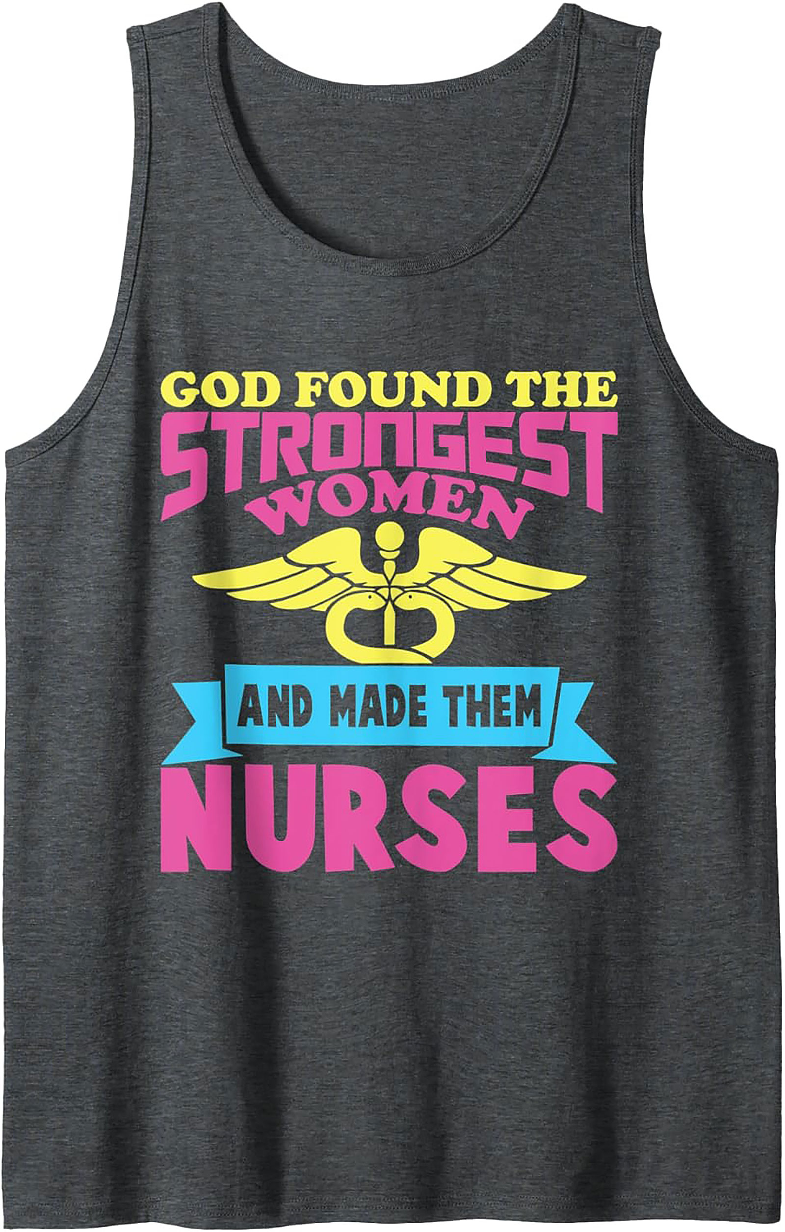 Strongest Women Nurse Graphic Tank Top Breathable Cotton