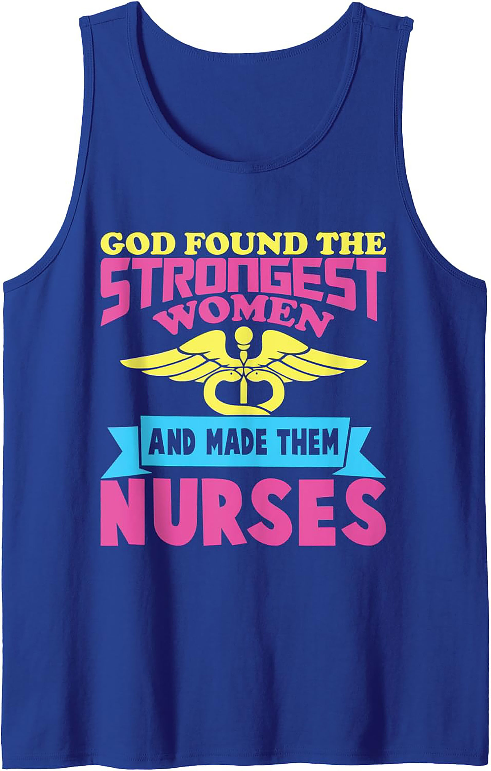 Strongest Women Nurse Graphic Tank Top Breathable Cotton